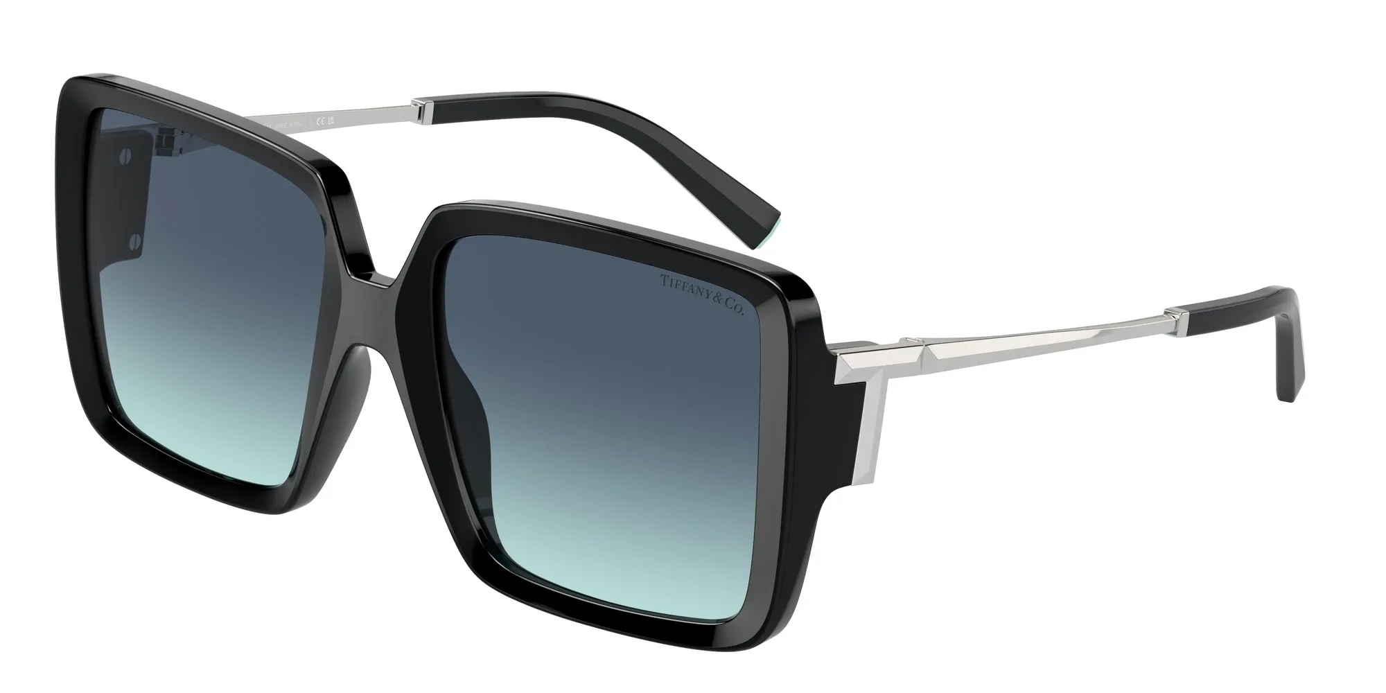 Tiffany TF4212U 83429S Occhiali da sole Iniettato Nero Blu Squadrata Normale Sfumato - immagine 1