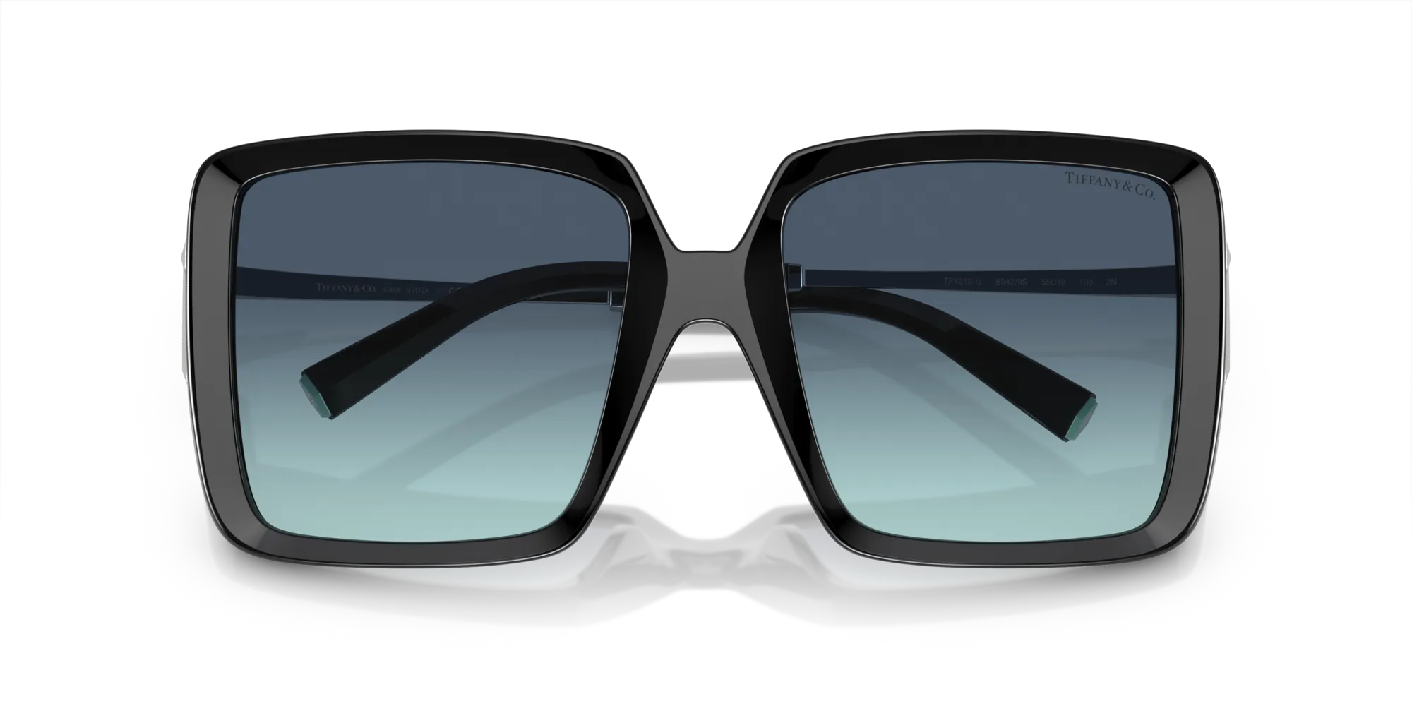 Tiffany TF4212U 83429S Occhiali da sole Iniettato Nero Blu Squadrata Normale Sfumato - immagine 2