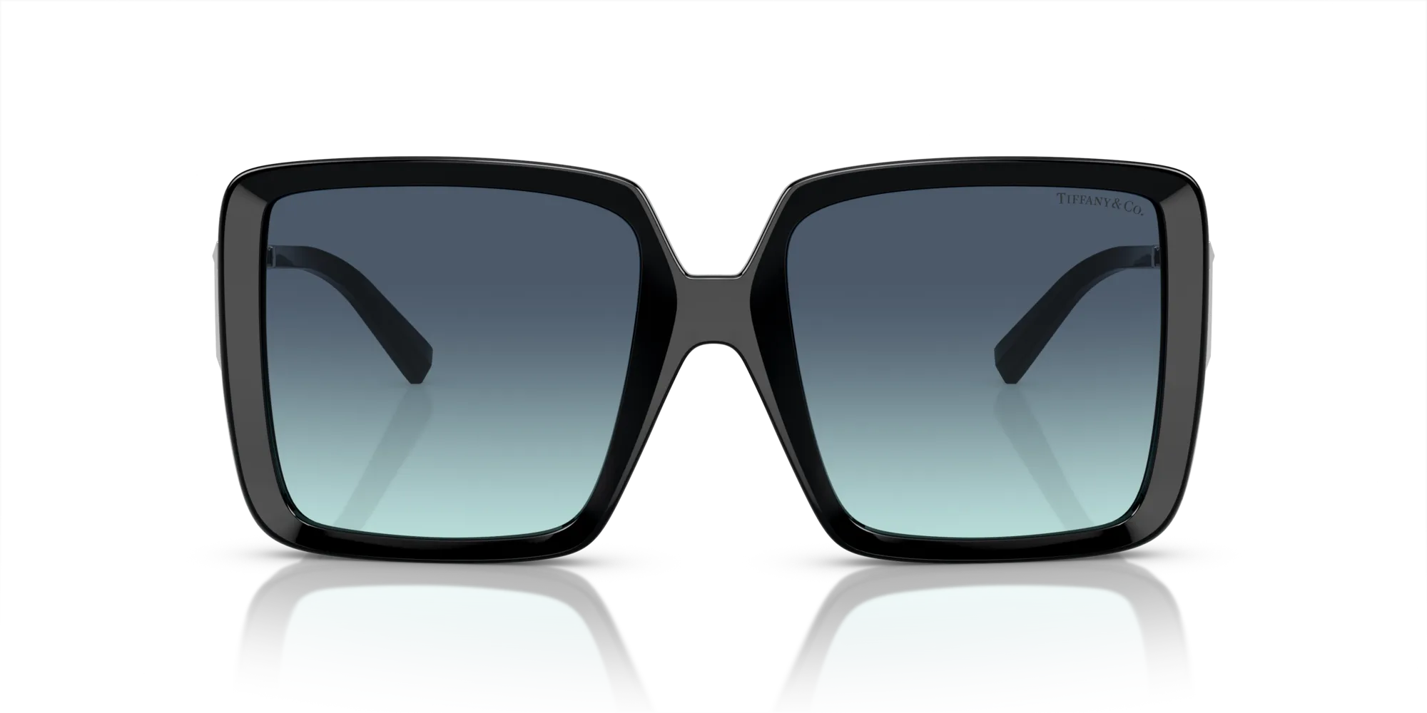 Tiffany TF4212U 83429S Occhiali da sole Iniettato Nero Blu Squadrata Normale Sfumato - immagine 3