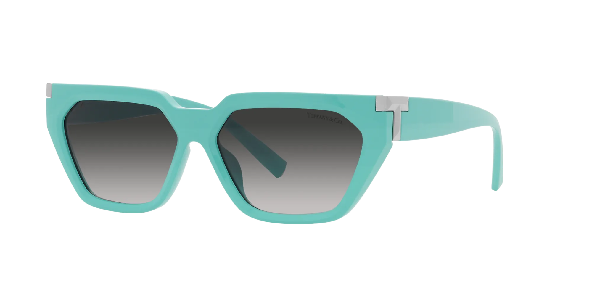 Tiffany TF4205U 83883C Occhiali da sole Iniettato Blu Grigio Geometrica Normale Sfumato - immagine 3
