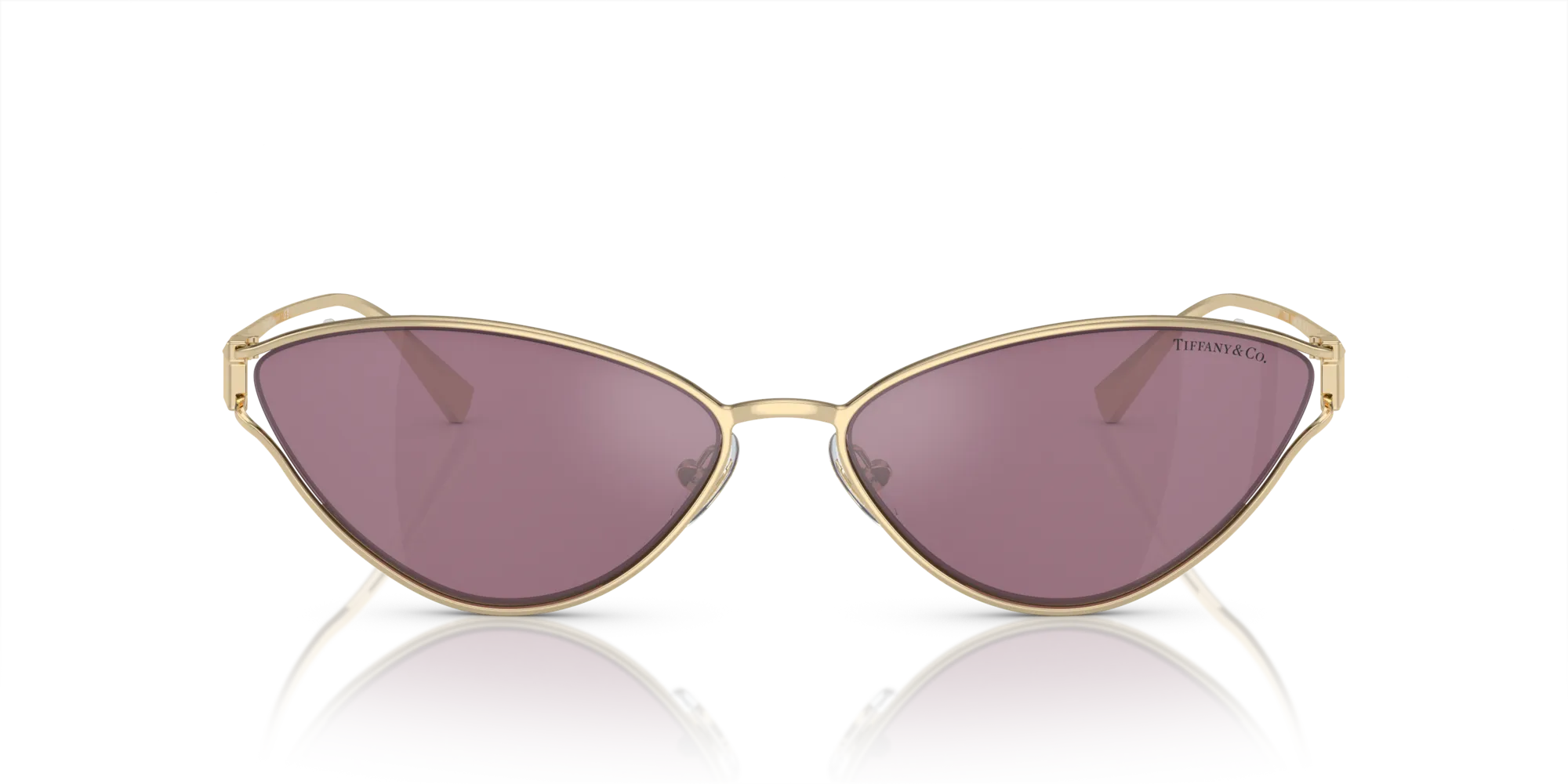 Tiffany TF3095 6194AK Occhiali da sole Metallo Oro Rosa Cat Eye Normale - immagine 3