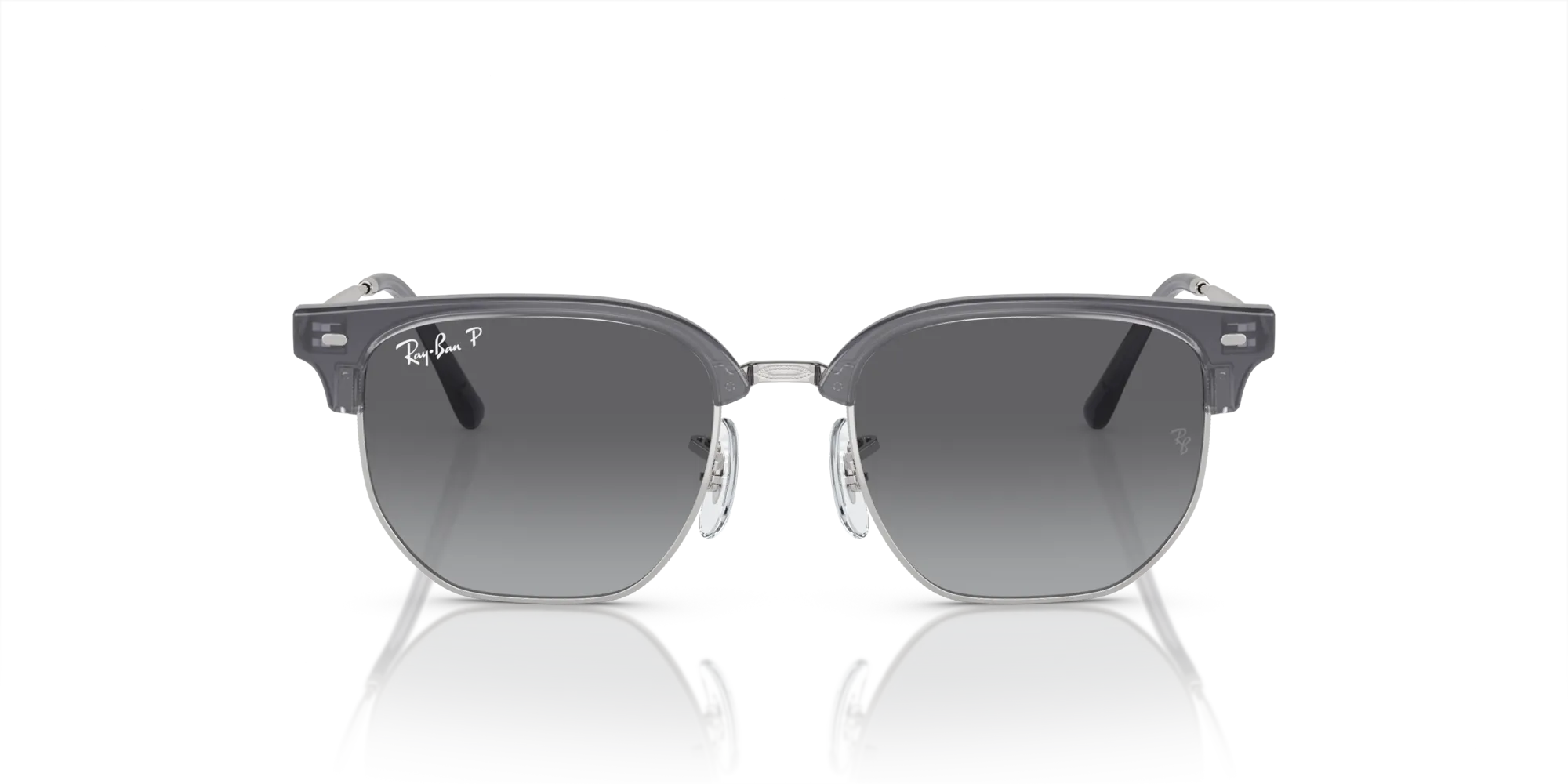 Ray - Ban RJ9116S JUNIOR NEW CLUBMASTER 7134T3 Occhiali da sole bambino Iniettato Blu Grigio Geometrica Polarizzata Sfumato - immagine 3