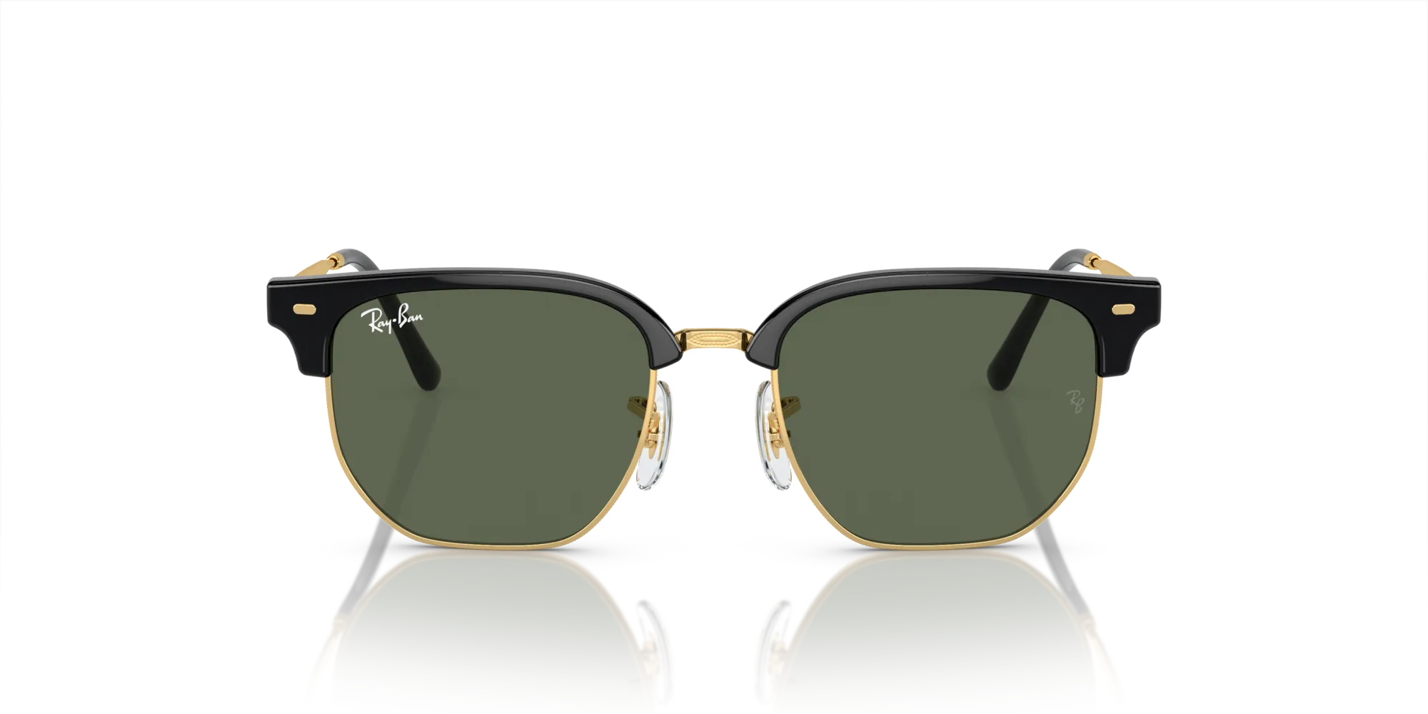 Ray - Ban RJ9116S JUNIOR NEW CLUBMASTER 100/71 Occhiali da sole bambino Iniettato Nero Verde Geometrica Normale - immagine 3