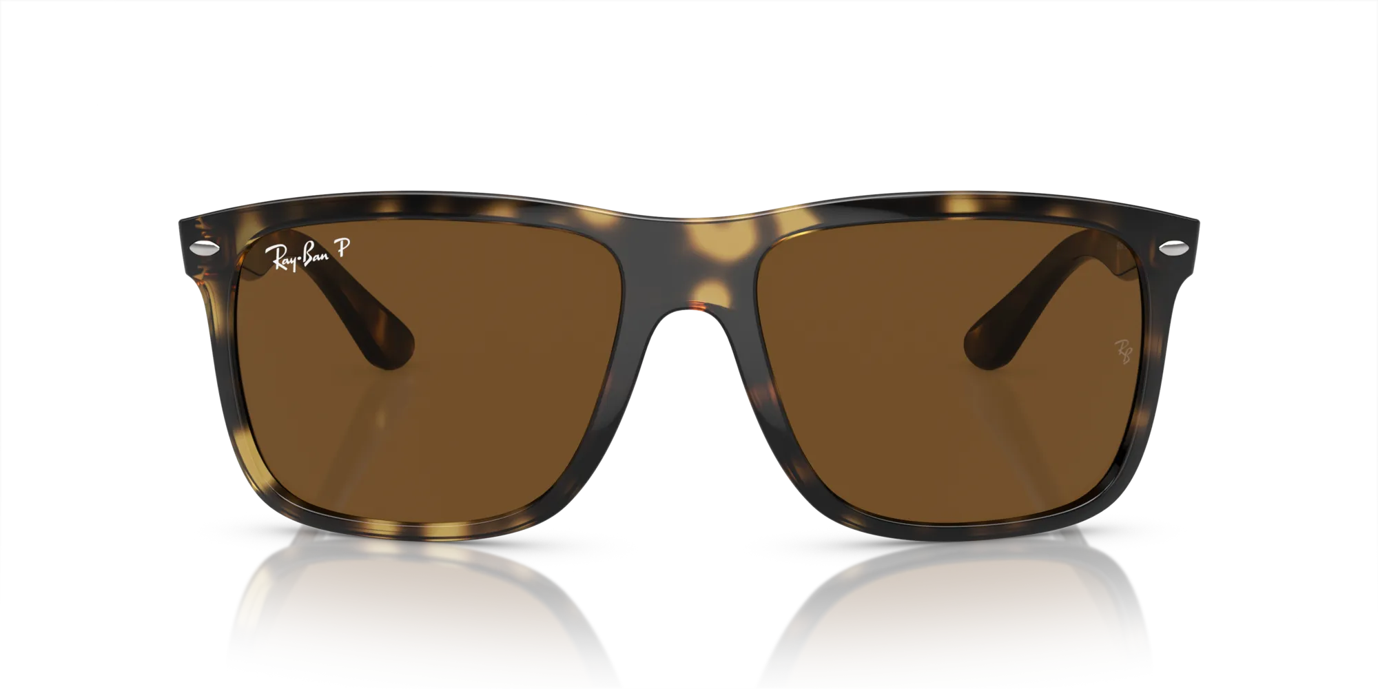 Ray - Ban RB4547 BOYFRIEND TWO 710/57 Occhiali da sole Iniettato Tartaruga Marrone Squadrata Polarizzata - immagine 3