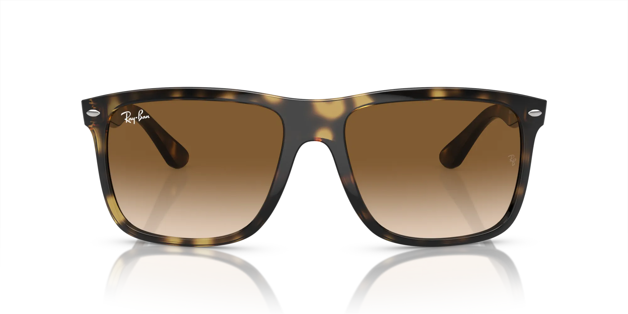 Ray - Ban RB4547 BOYFRIEND TWO 710/51 Occhiali da sole Iniettato Tartaruga Marrone Squadrata Normale Sfumato - immagine 3