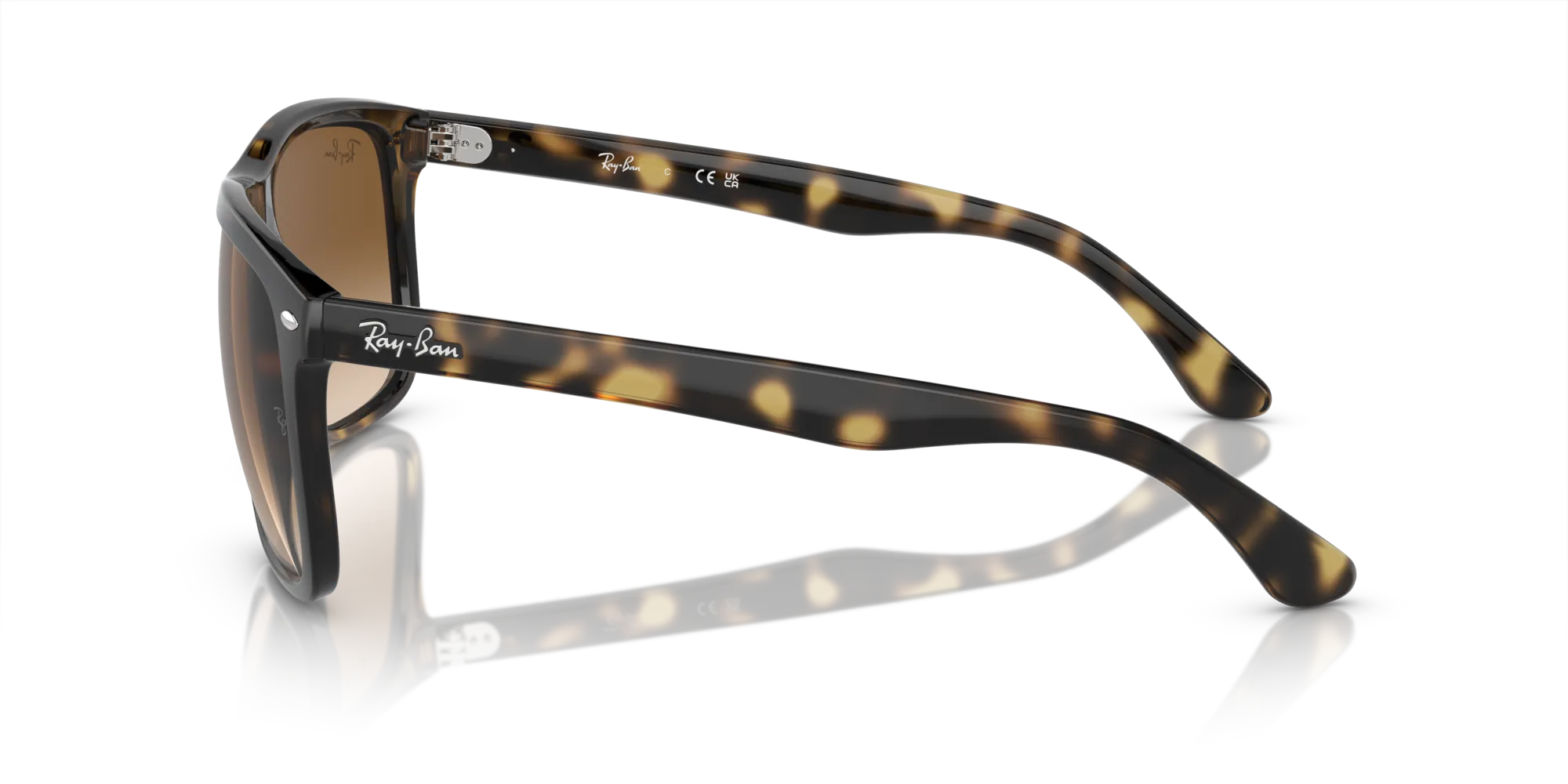 Ray - Ban RB4547 BOYFRIEND TWO 710/51 Occhiali da sole Iniettato Tartaruga Marrone Squadrata Normale Sfumato - immagine 4