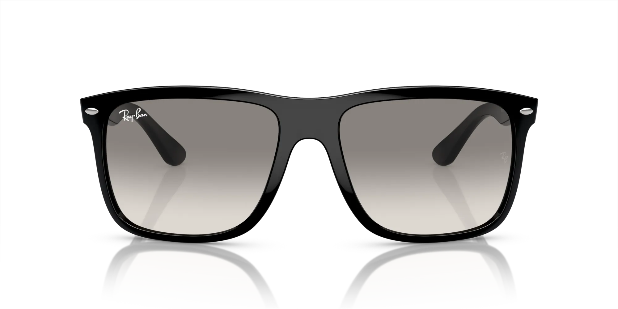 Ray - Ban RB4547 BOYFRIEND TWO 601/32 Occhiali da sole Iniettato Nero Grigio Squadrata Normale Sfumato - immagine 3