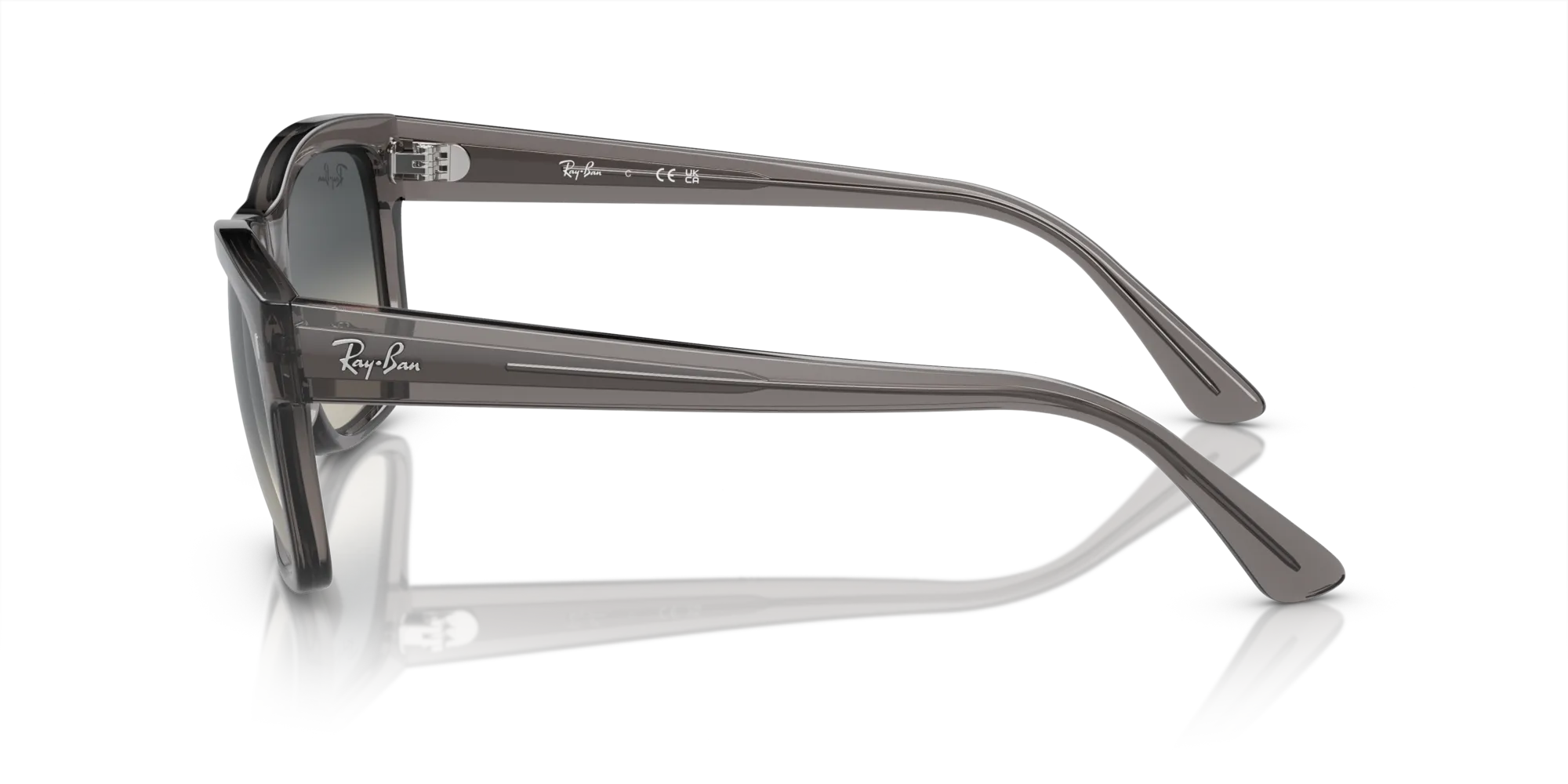 Ray - Ban RB4428 667571 Occhiali da sole Acetato Grigio Grigio Squadrata Normale Sfumato - immagine 4