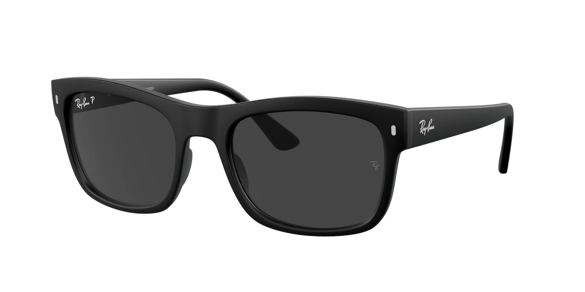 Ray - Ban RB4428 601S48 Occhiali da sole Acetato Nero Nero Squadrata Polarizzata - immagine 1