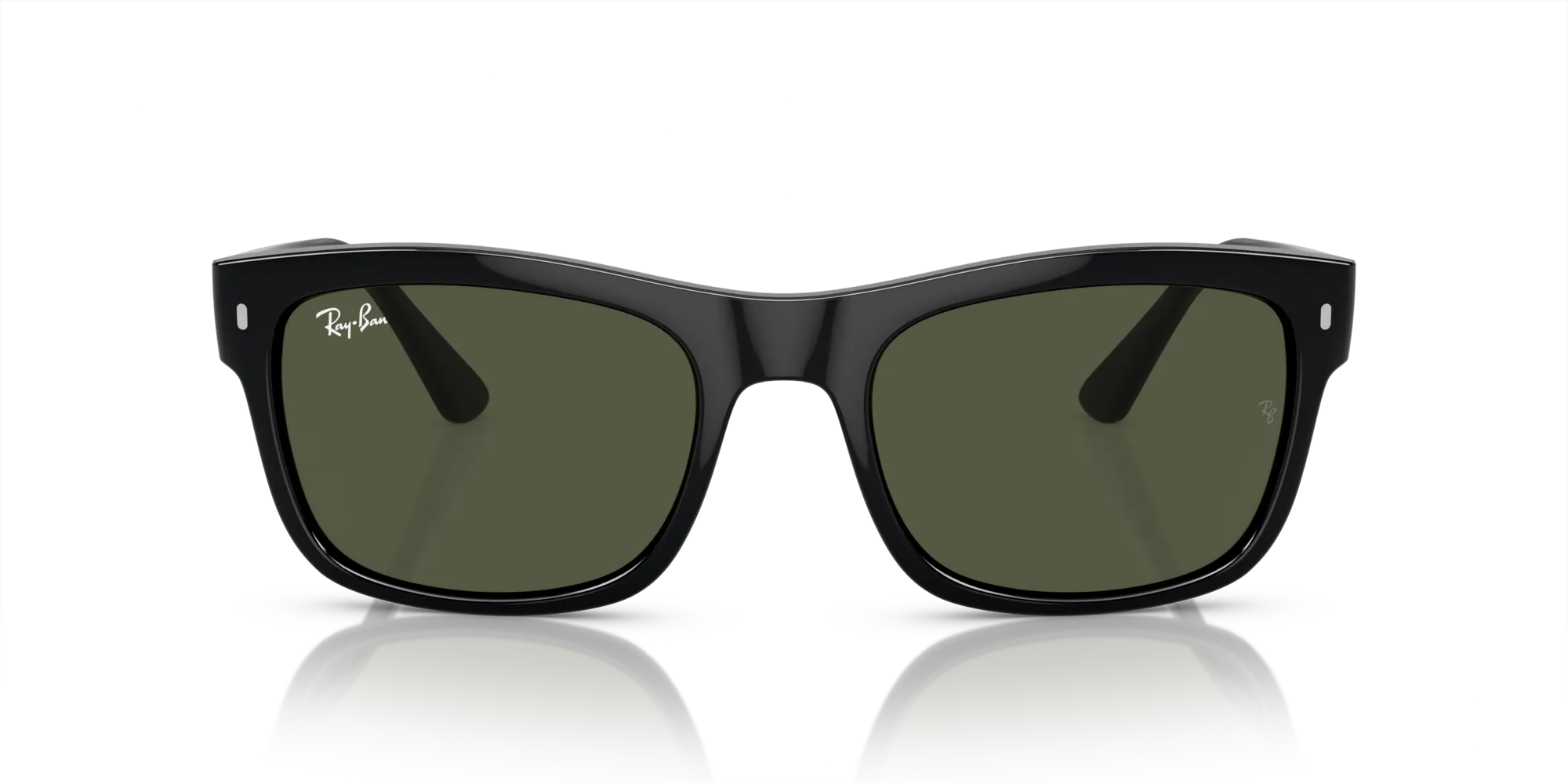 Ray - Ban RB4428 601/31 Occhiali da sole Acetato Nero Verde Squadrata Normale - immagine 3