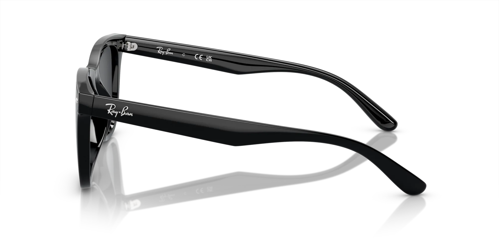 Ray - Ban RB4420 601/87 Occhiali da sole Iniettato Nero Grigio Squadrata Normale - immagine 4