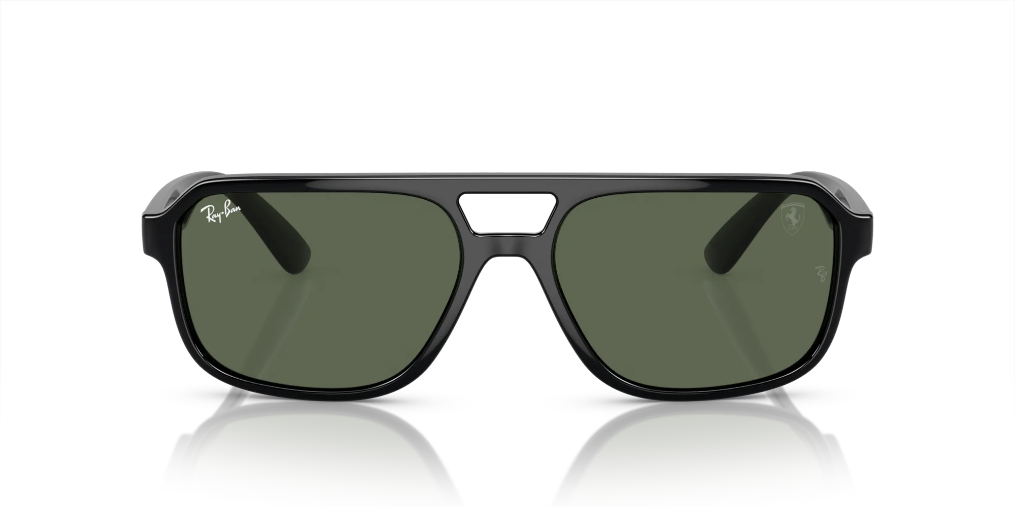 Ray - Ban RB4414M F68371 Occhiali da sole Nylon Nero Verde Geometrica Normale - immagine 3