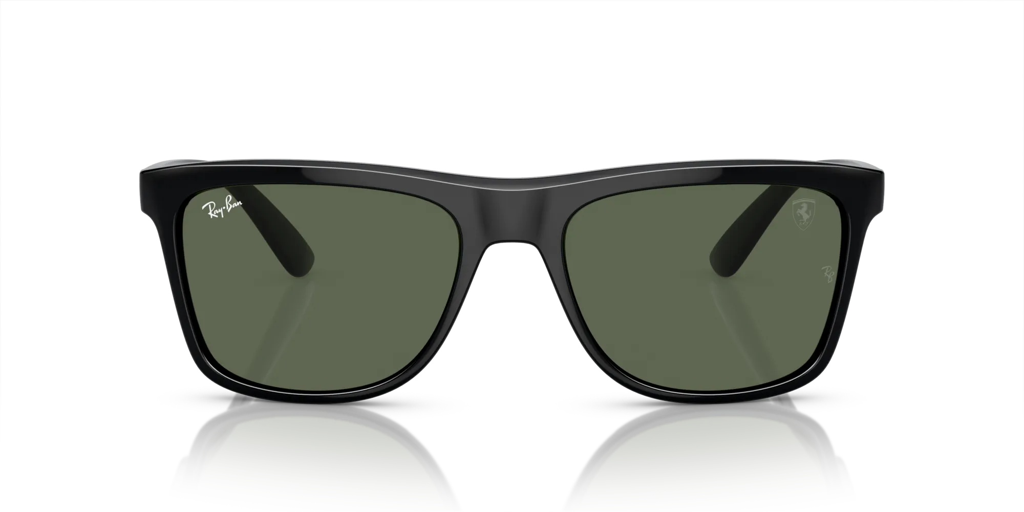 Ray - Ban RB4413M F68371 Occhiali da sole Nylon Nero Verde Squadrata Normale - immagine 3