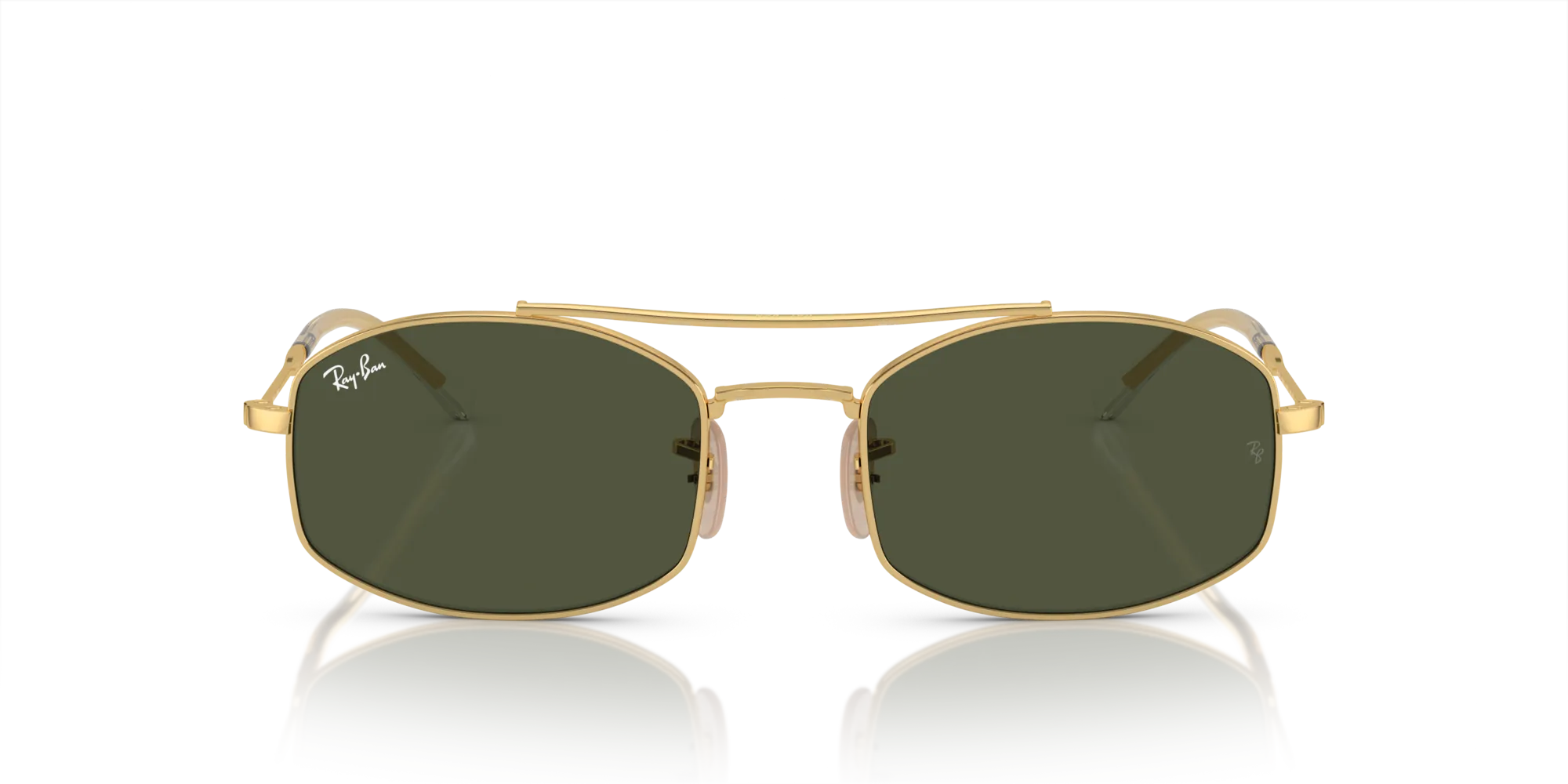 Ray - Ban RB3719 001/31 Occhiali da sole Metallo Oro G15 Rotonda Normale - immagine 3