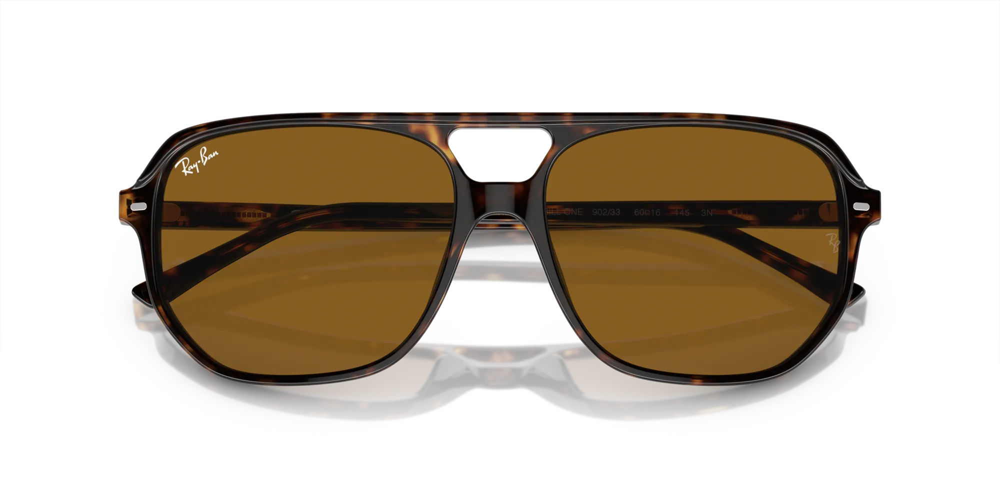 Ray - Ban RB2205 BILL ONE 902/33 Occhiali da sole Acetato Tartaruga Marrone Geometrica Normale - immagine 2
