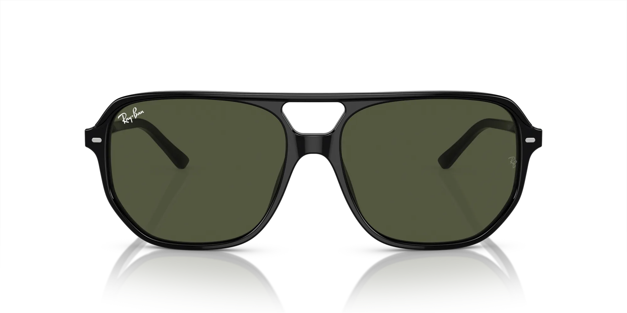 Ray - Ban RB2205 BILL ONE 901/31 Occhiali da sole Acetato Nero Verde Geometrica Normale - immagine 3