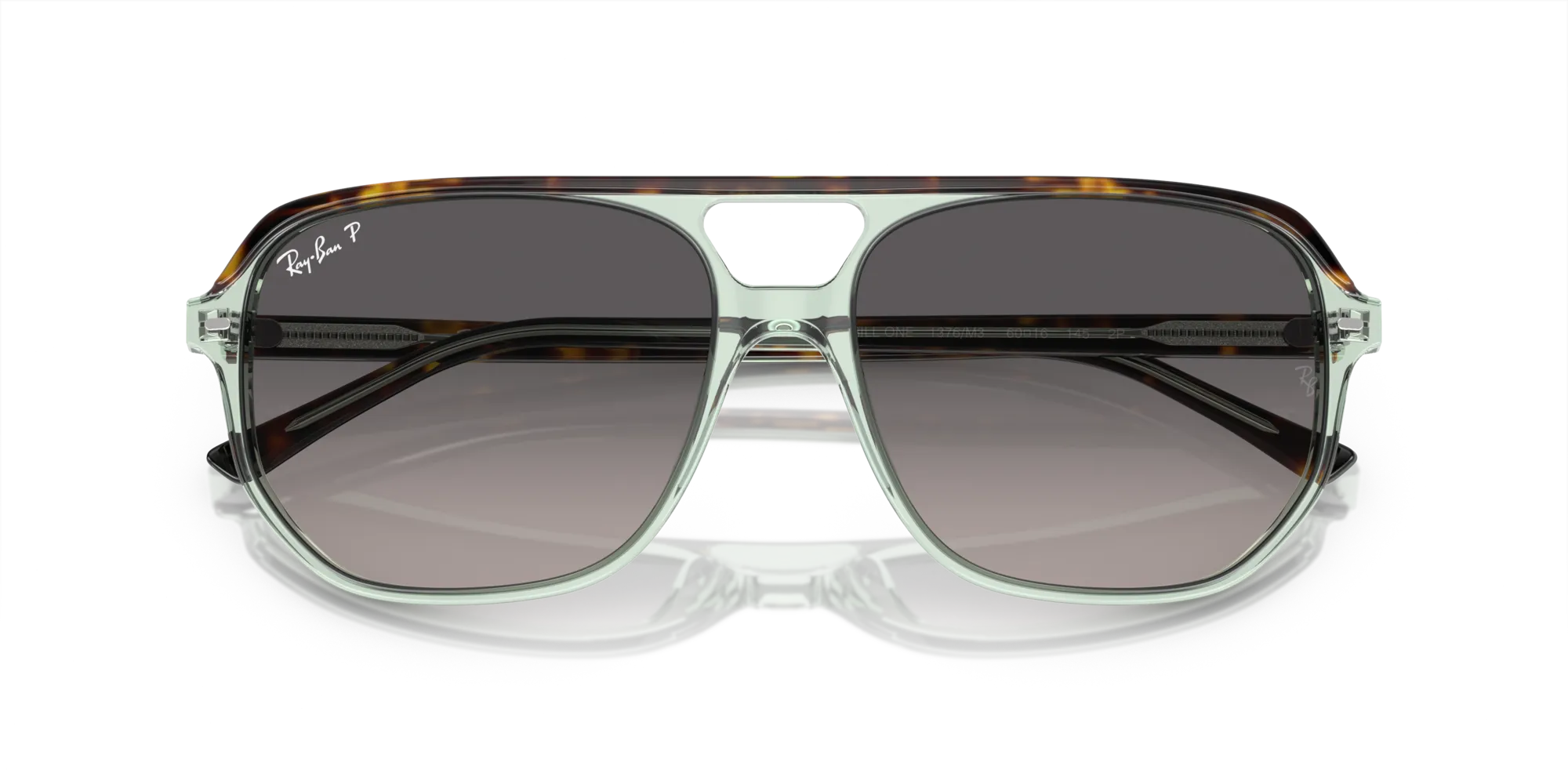 Ray - Ban RB2205 BILL ONE 1376M3 Occhiali da sole Acetato Marrone Grigio Geometrica Polarizzata Sfumato - immagine 2