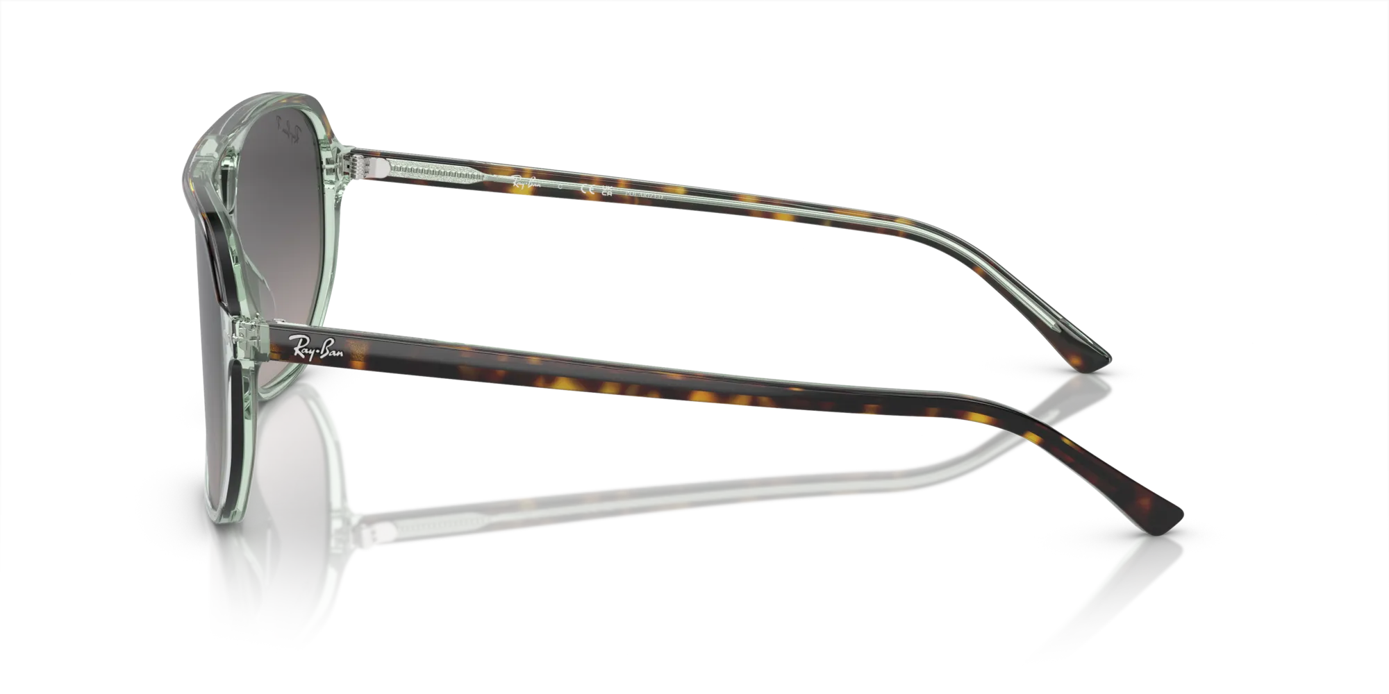 Ray - Ban RB2205 BILL ONE 1376M3 Occhiali da sole Acetato Marrone Grigio Geometrica Polarizzata Sfumato - immagine 4