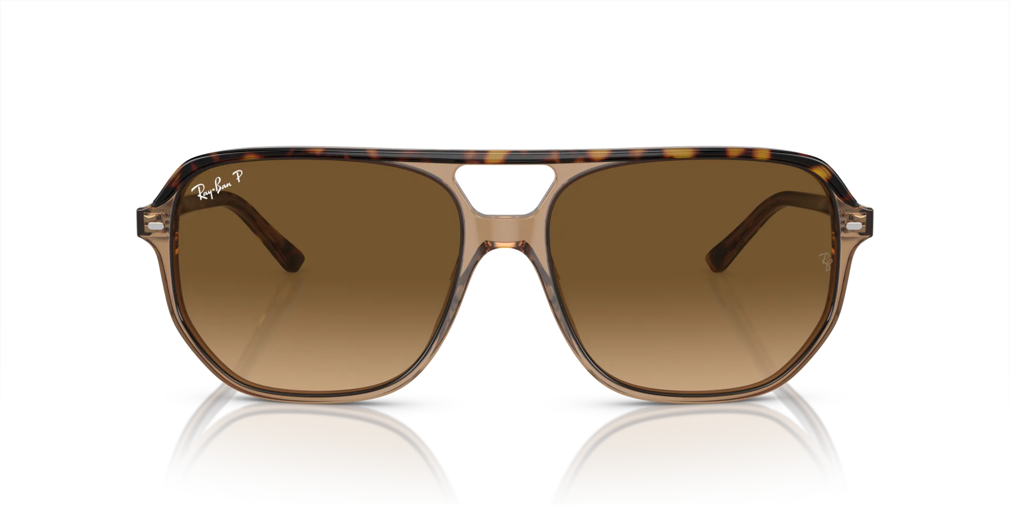 Ray - Ban RB2205 BILL ONE 1292M2 Occhiali da sole Acetato Oro Marrone Geometrica Polarizzata Sfumato - immagine 3