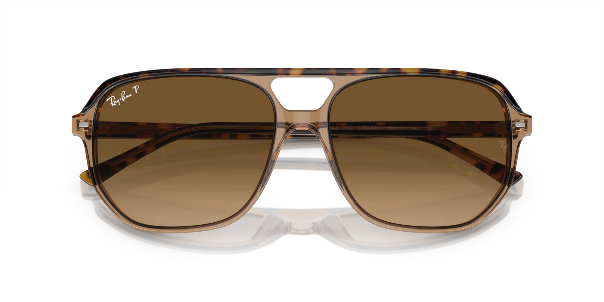 Ray - Ban RB2205 BILL ONE 1292M2 Occhiali da sole Acetato Oro Marrone Geometrica Polarizzata Sfumato - immagine 2