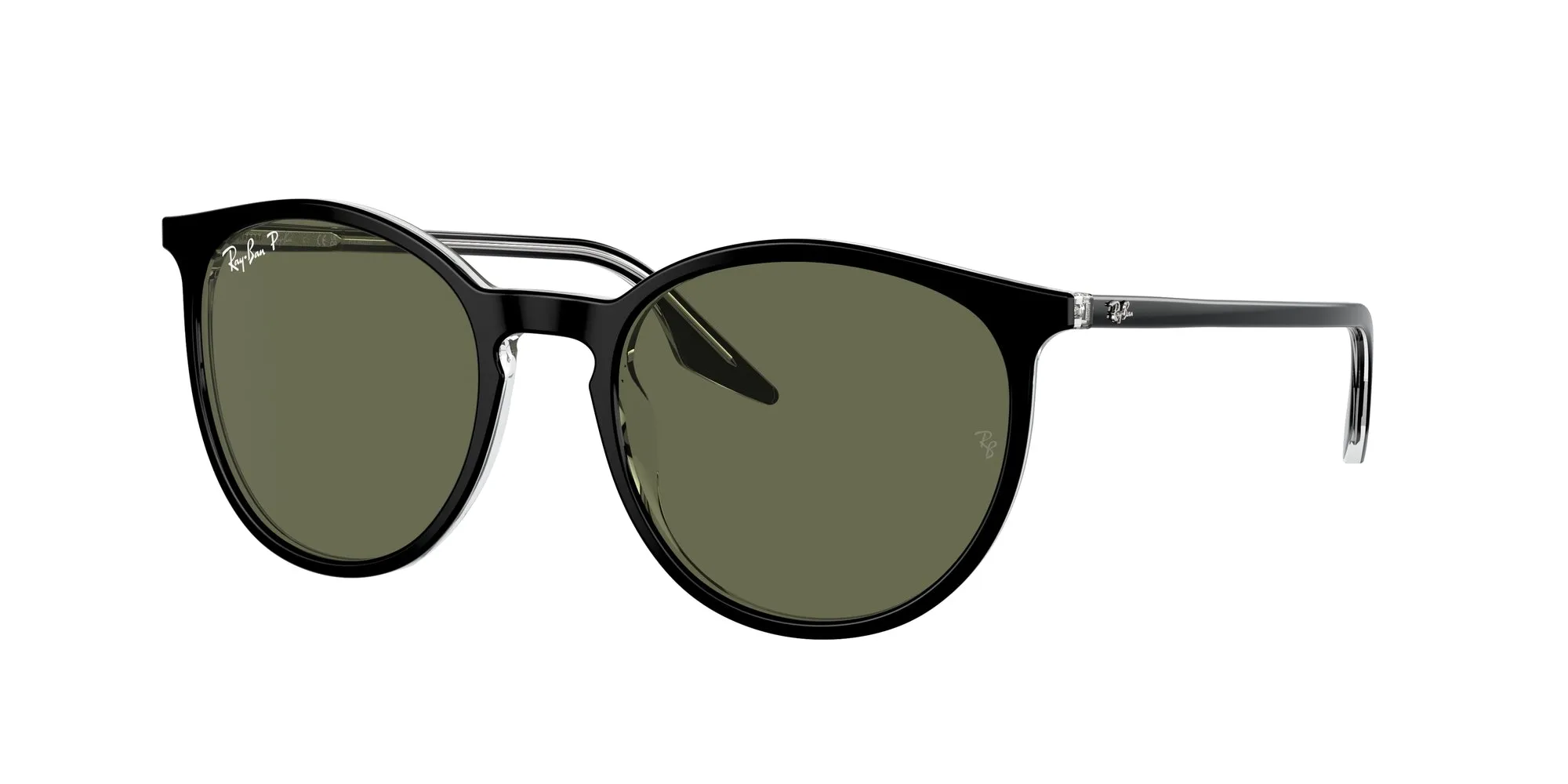 Ray - Ban RB2204 919/58 Occhiali da sole Acetato Nero Verde Pantos Polarizzata - immagine 1