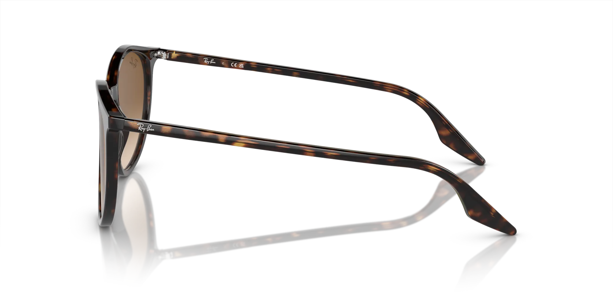 Ray - Ban RB2204 902/51 Occhiali da sole Acetato Tartaruga Marrone Pantos Normale Sfumato - immagine 4