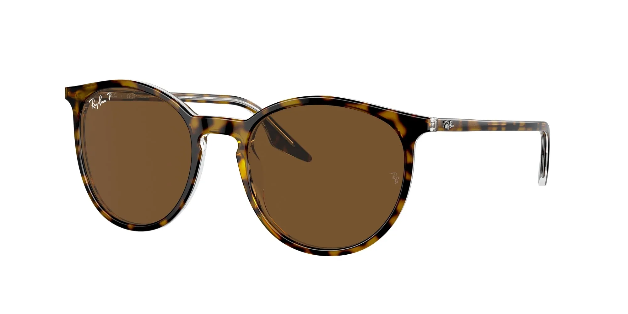 Ray - Ban RB2204 139357 Occhiali da sole Acetato Marrone Marrone Pantos Polarizzata - immagine 1