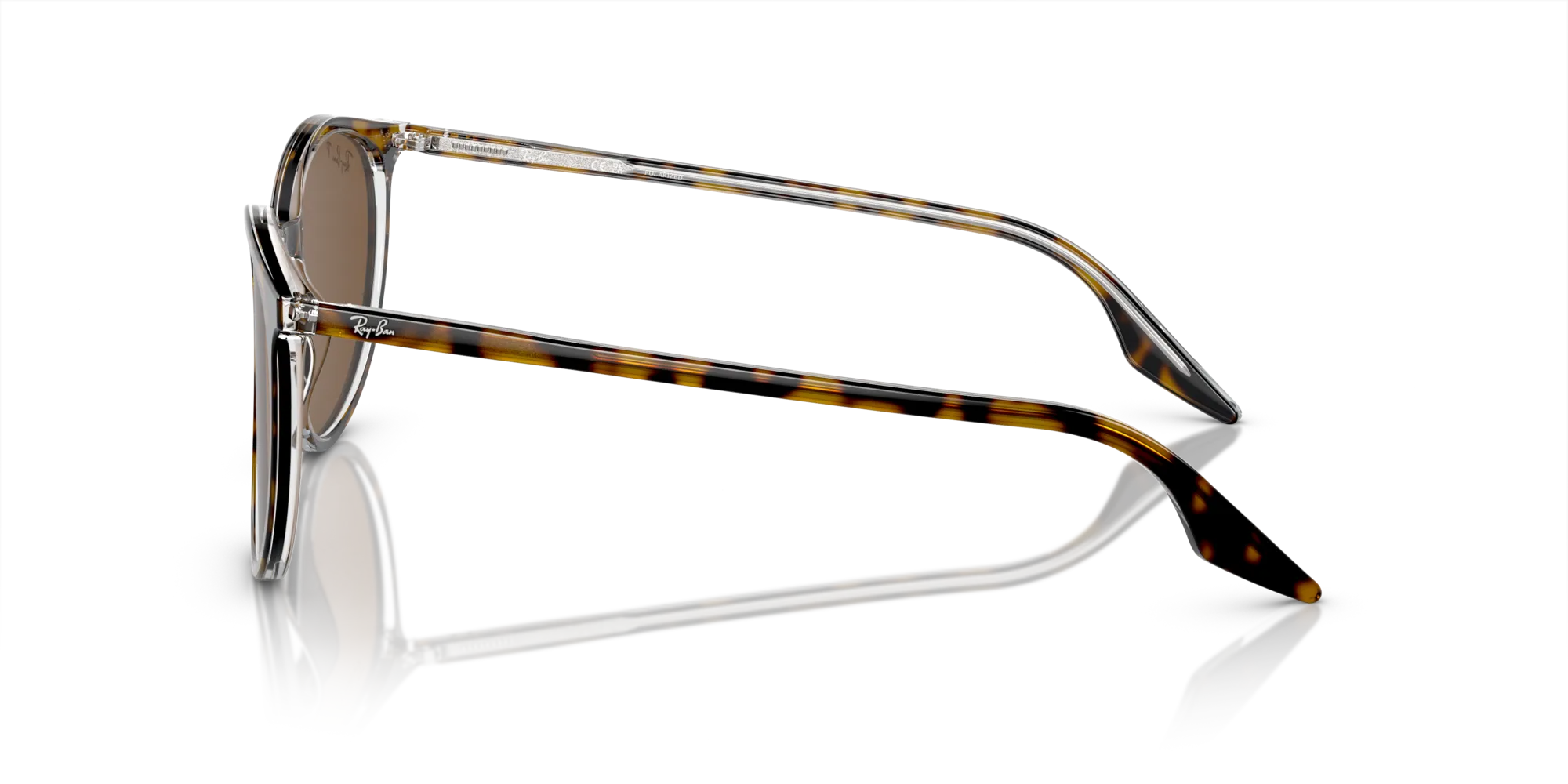 Ray - Ban RB2204 139357 Occhiali da sole Acetato Marrone Marrone Pantos Polarizzata - immagine 4