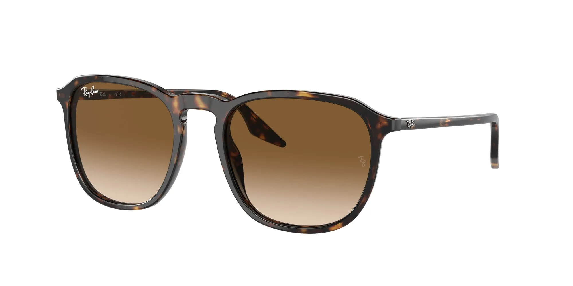 Ray - Ban RB2203 902/51 Occhiali da sole Acetato Tartaruga Marrone Squadrata Normale Sfumato - immagine 1