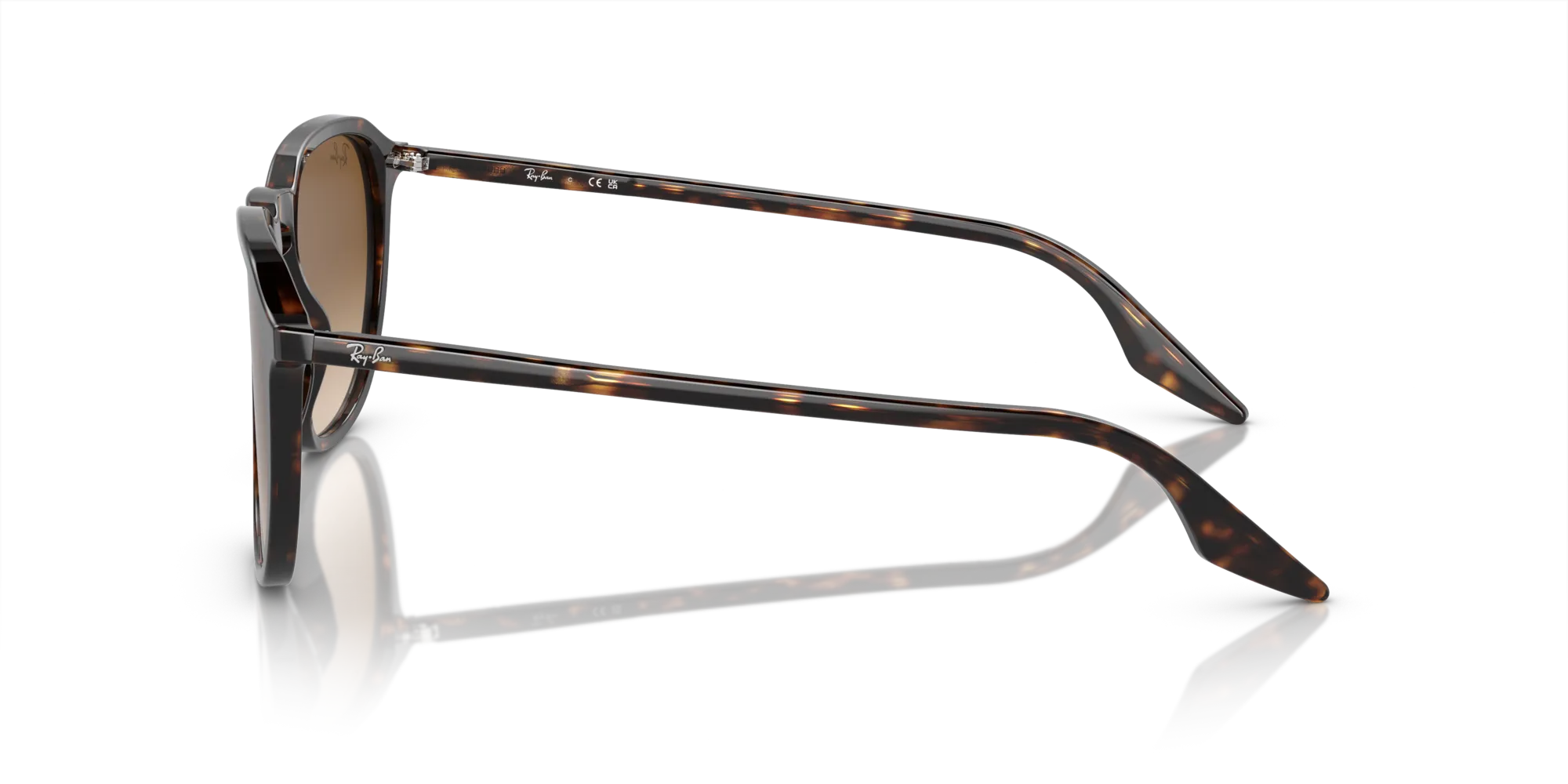 Ray - Ban RB2203 902/51 Occhiali da sole Acetato Tartaruga Marrone Squadrata Normale Sfumato - immagine 4