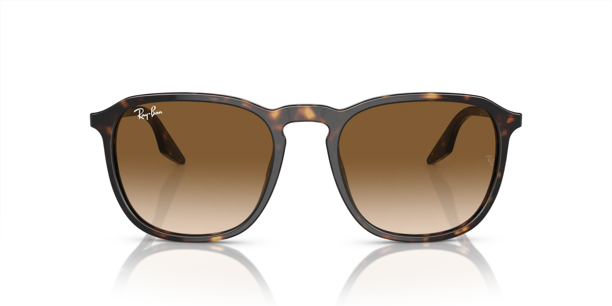 Ray - Ban RB2203 902/51 Occhiali da sole Acetato Tartaruga Marrone Squadrata Normale Sfumato - immagine 3
