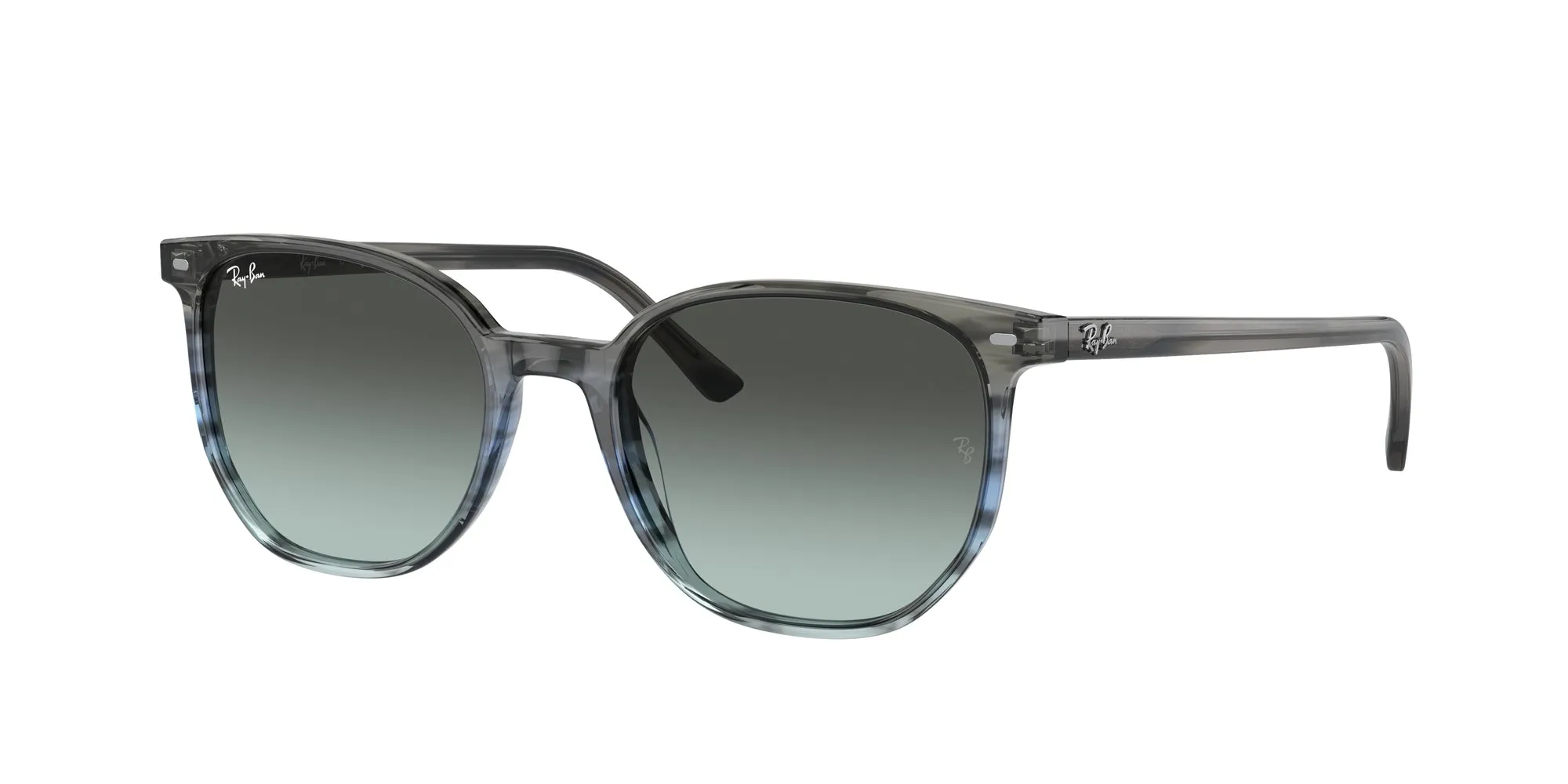 Ray - Ban RB2197 ELLIOT 1391GK Occhiali da sole Acetato Blu Blu Squadrata Normale Sfumato - immagine 1