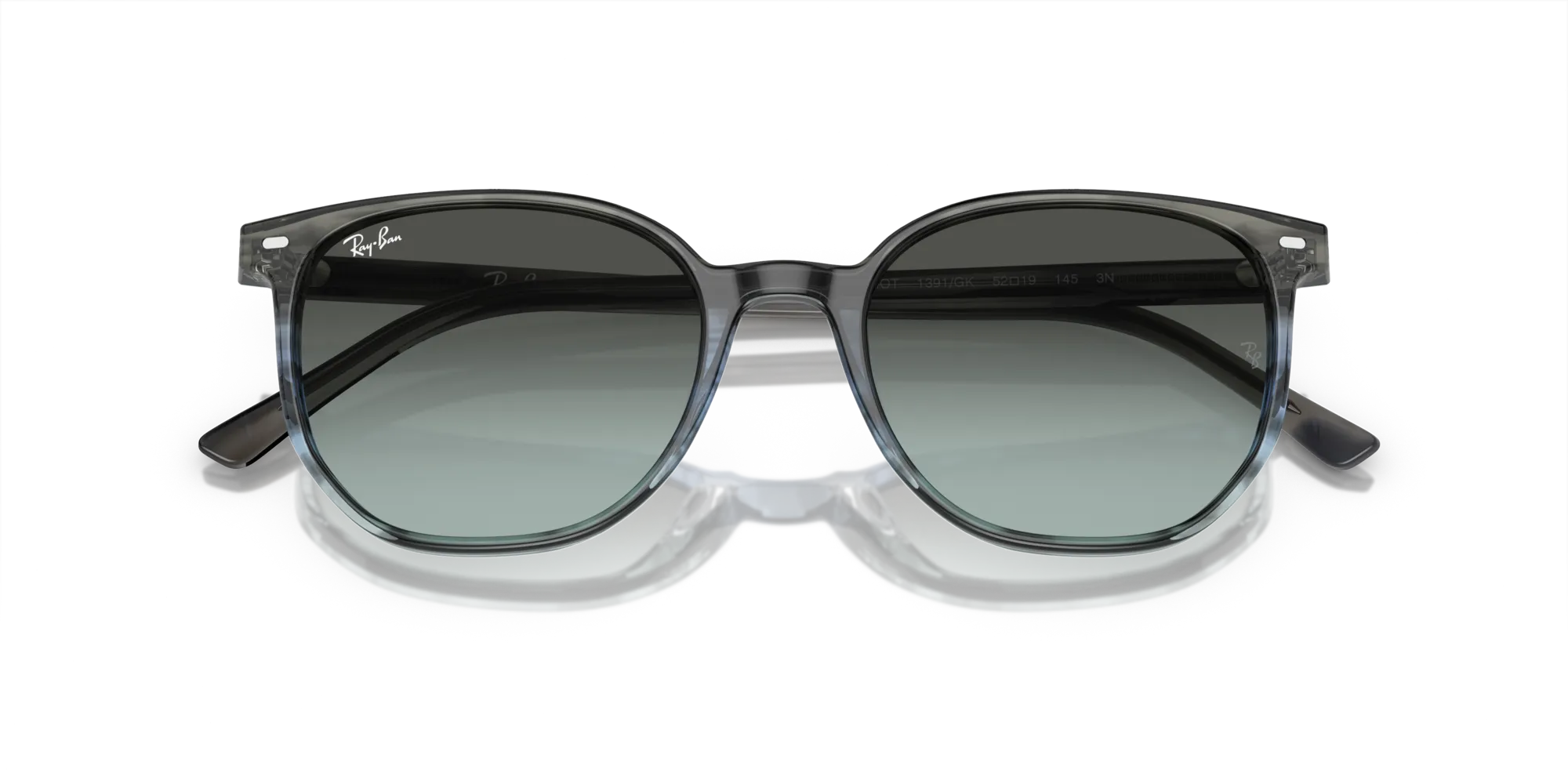 Ray - Ban RB2197 ELLIOT 1391GK Occhiali da sole Acetato Blu Blu Squadrata Normale Sfumato - immagine 2