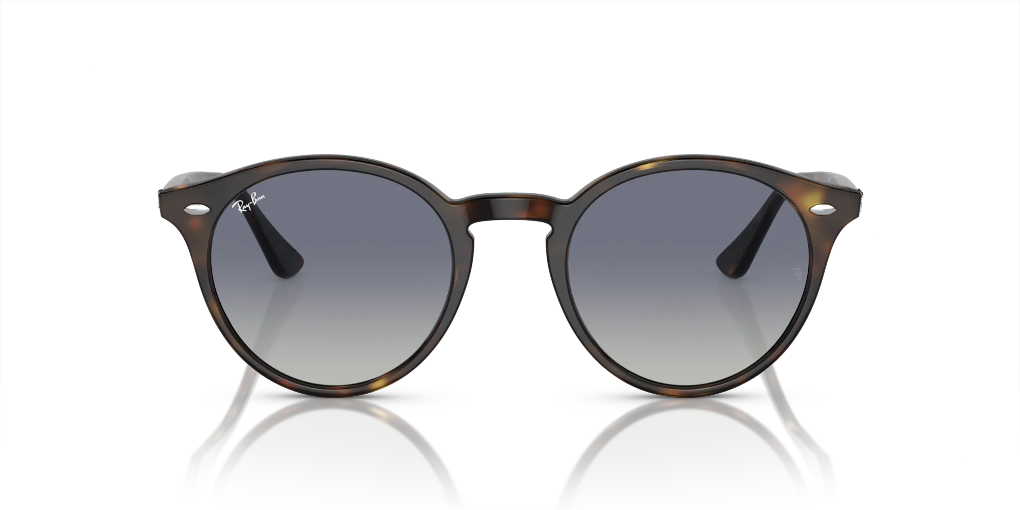 Ray - Ban RB2180 710/4L Occhiali da sole Acetato Tartaruga Grigio Rotonda Normale Sfumato - immagine 3