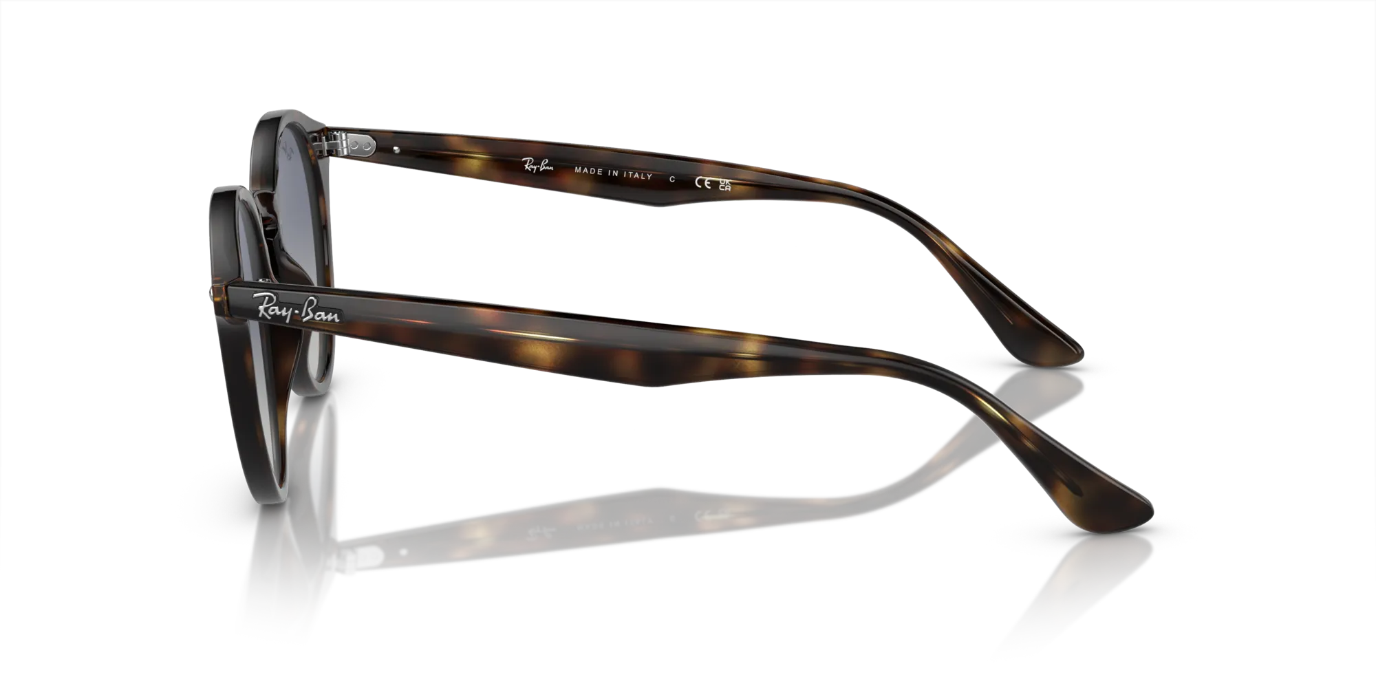 Ray - Ban RB2180 710/4L Occhiali da sole Acetato Tartaruga Grigio Rotonda Normale Sfumato - immagine 4