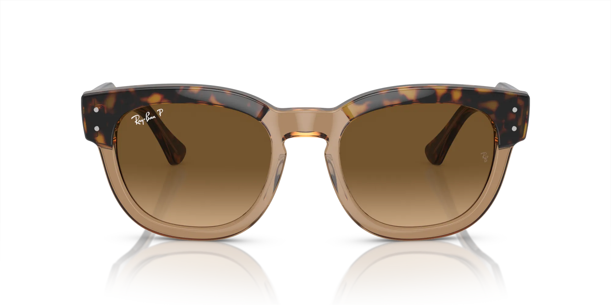 Ray - Ban RB0298S MEGA HAWKEYE 1292M2 Occhiali da sole Acetato Oro Marrone Squadrata Polarizzata Sfumato - immagine 3