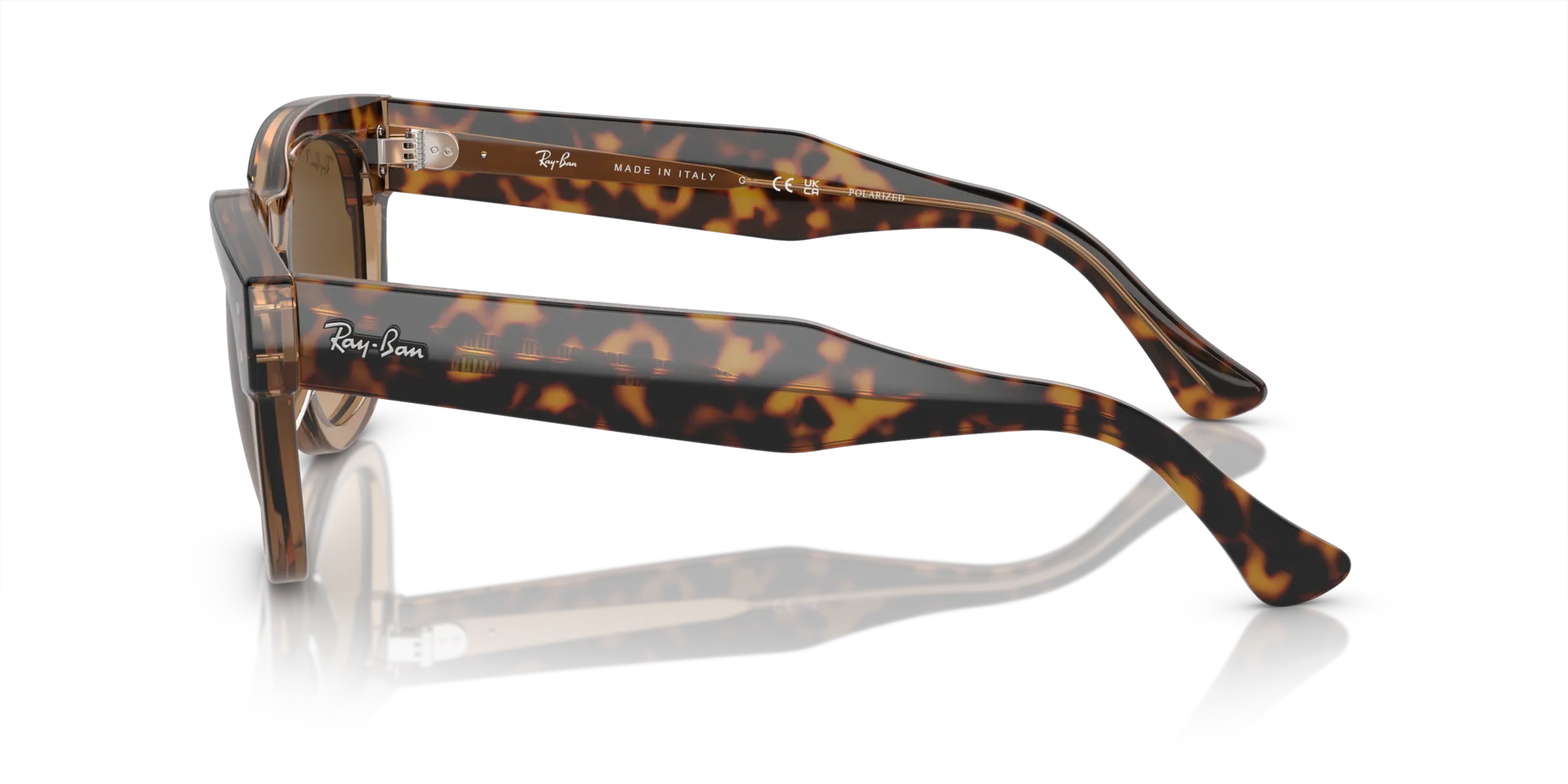 Ray - Ban RB0298S MEGA HAWKEYE 1292M2 Occhiali da sole Acetato Oro Marrone Squadrata Polarizzata Sfumato - immagine 4