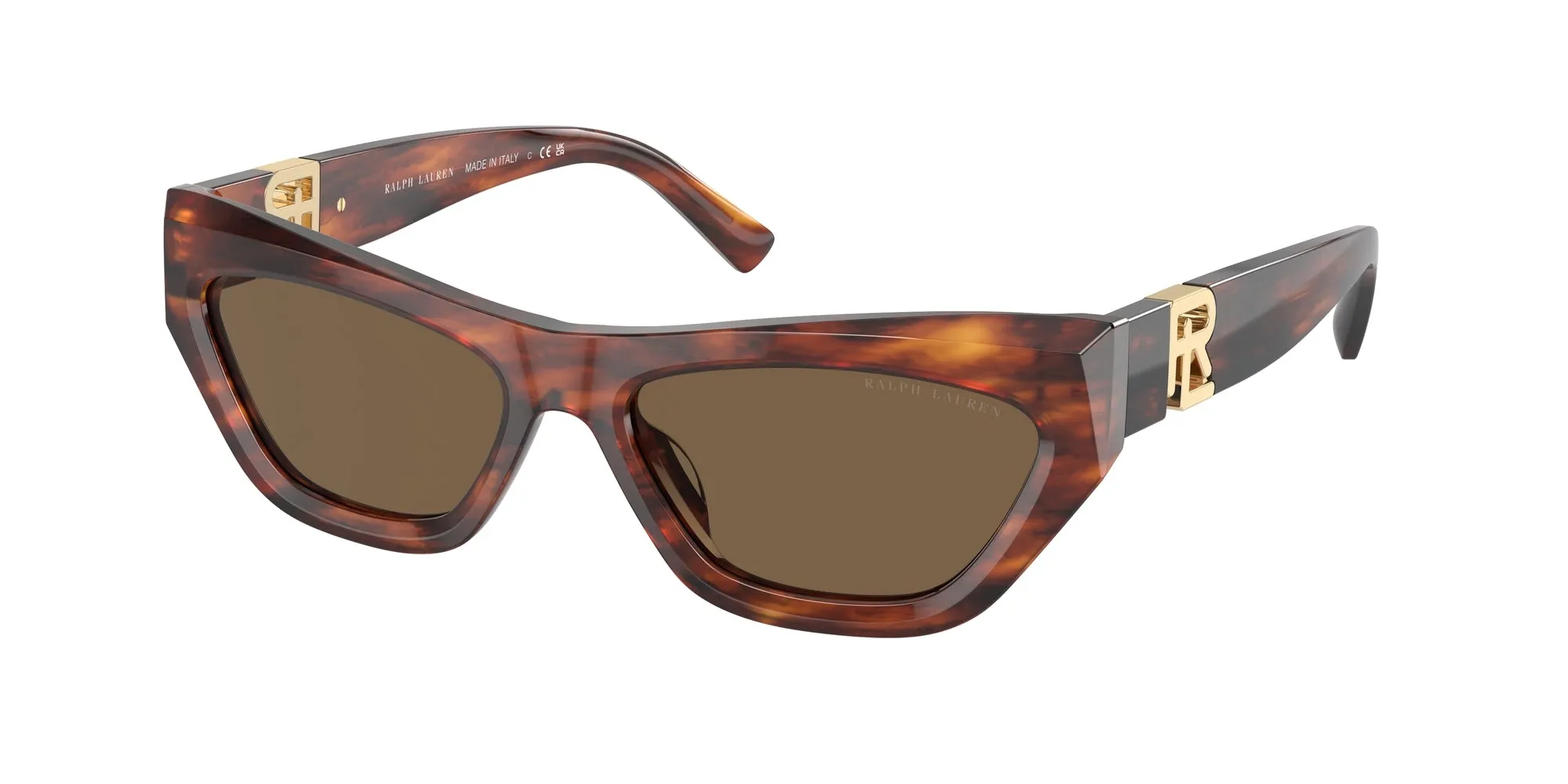 Ralph Lauren RL8218U THE KIERA 500773 Occhiali da sole Acetato Marrone Marrone Cat Eye Normale - immagine 1