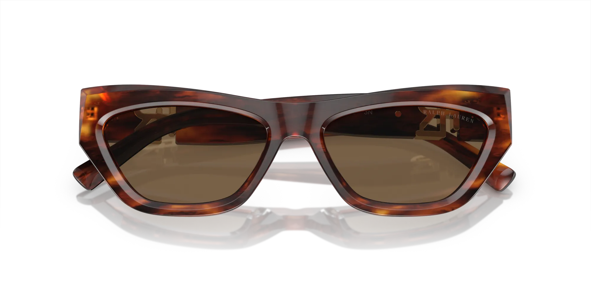 Ralph Lauren RL8218U THE KIERA 500773 Occhiali da sole Acetato Marrone Marrone Cat Eye Normale - immagine 2
