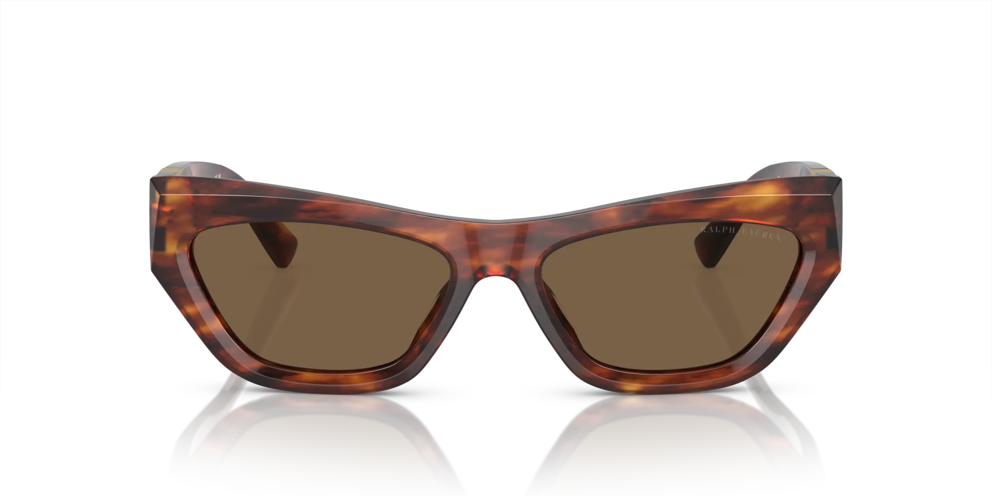 Ralph Lauren RL8218U THE KIERA 500773 Occhiali da sole Acetato Marrone Marrone Cat Eye Normale - immagine 3