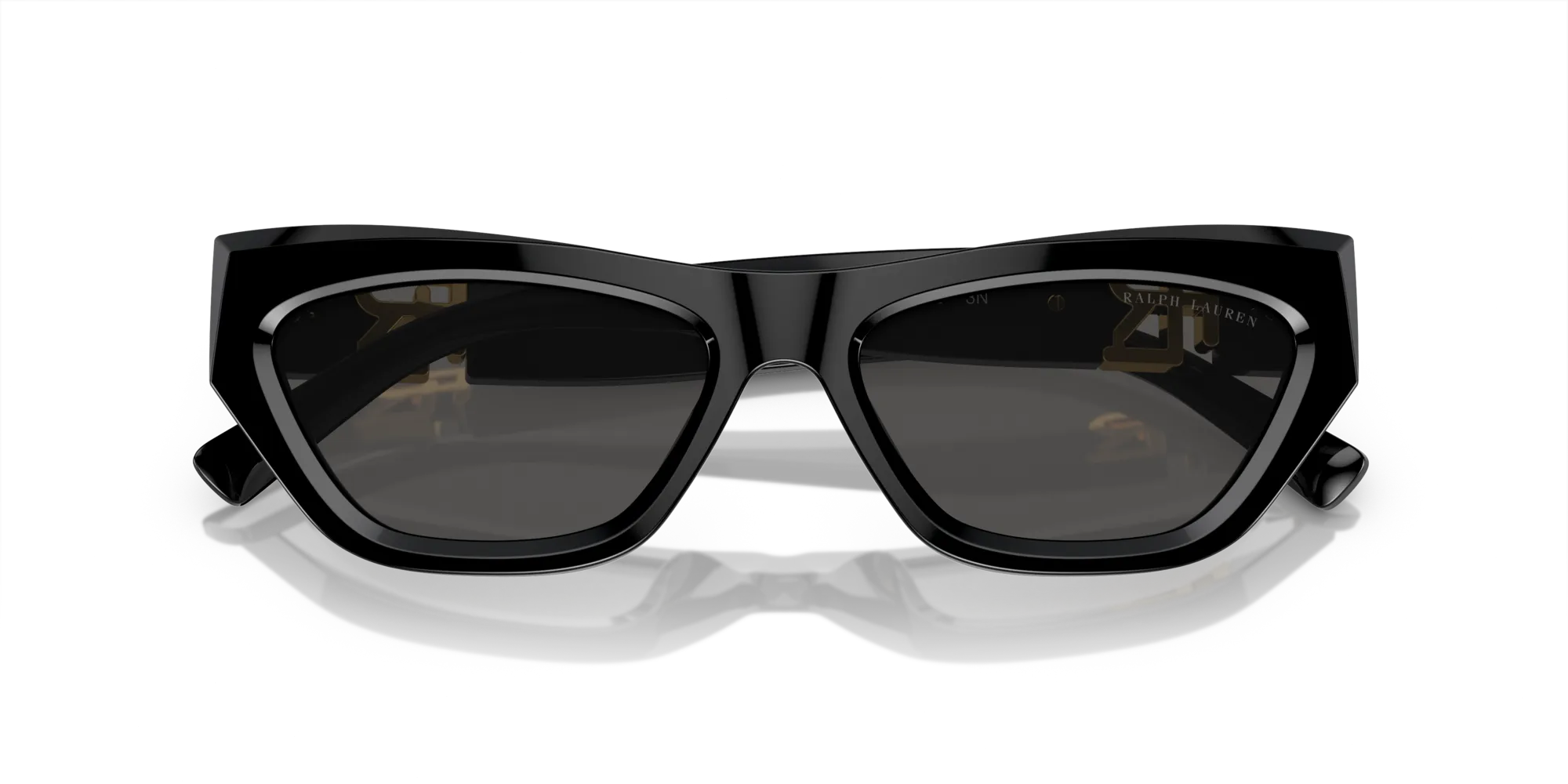Ralph Lauren RL8218U THE KIERA 500187 Occhiali da sole Acetato Nero Grigio Cat Eye Normale - immagine 2