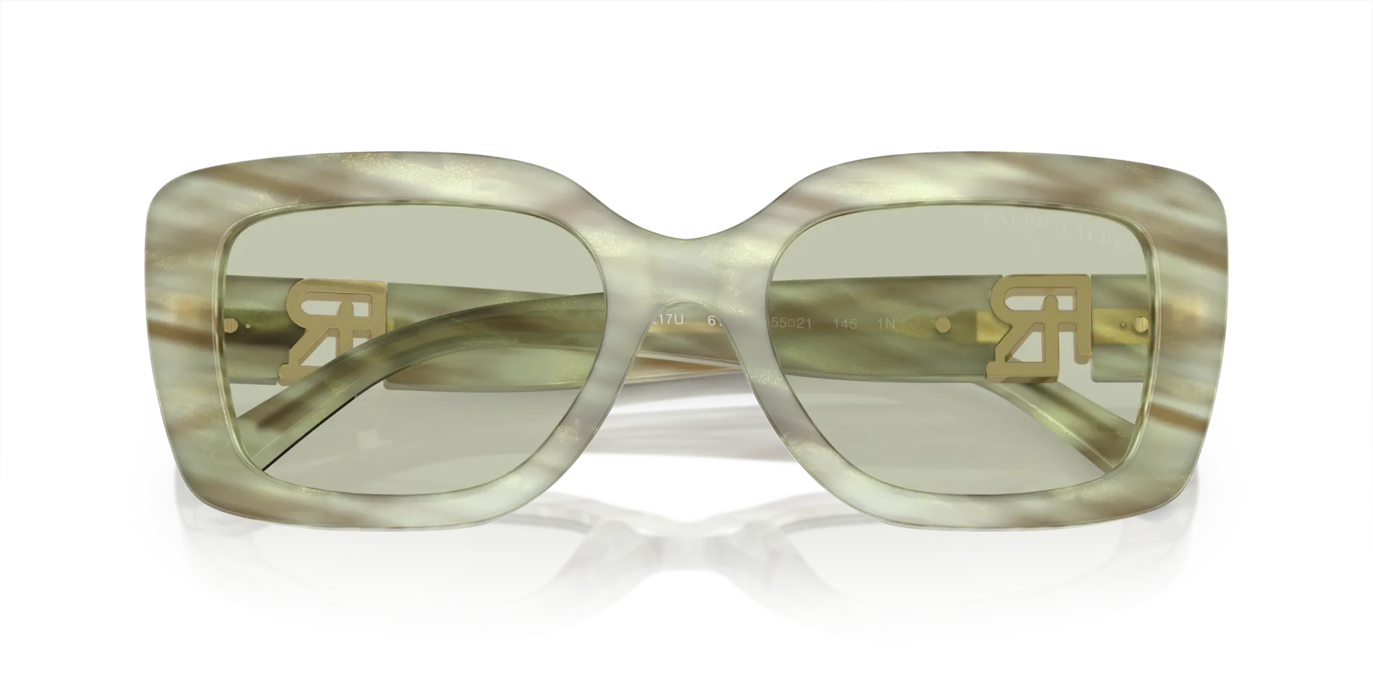 Ralph Lauren RL8217U THE NIKKI 6109/2 Occhiali da sole Acetato Verde Verde Squadrata Normale - immagine 2