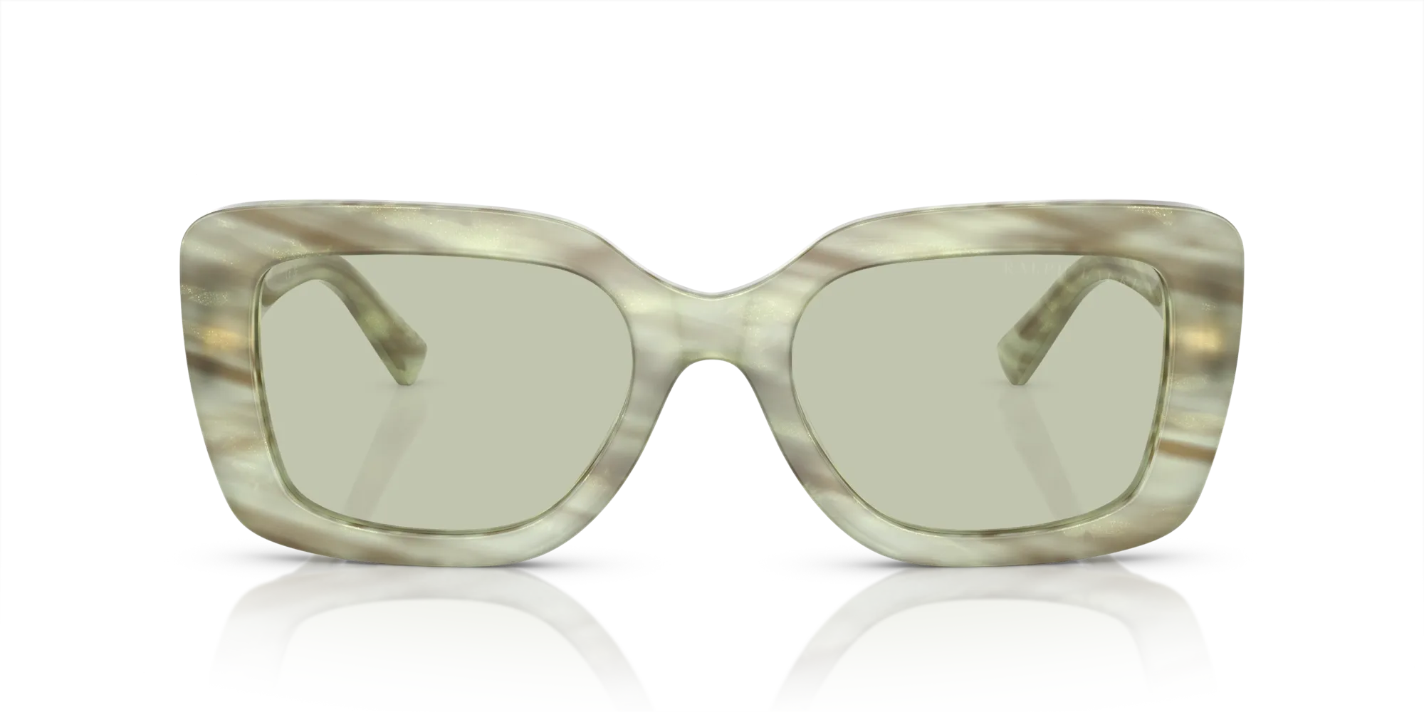 Ralph Lauren RL8217U THE NIKKI 6109/2 Occhiali da sole Acetato Verde Verde Squadrata Normale - immagine 3