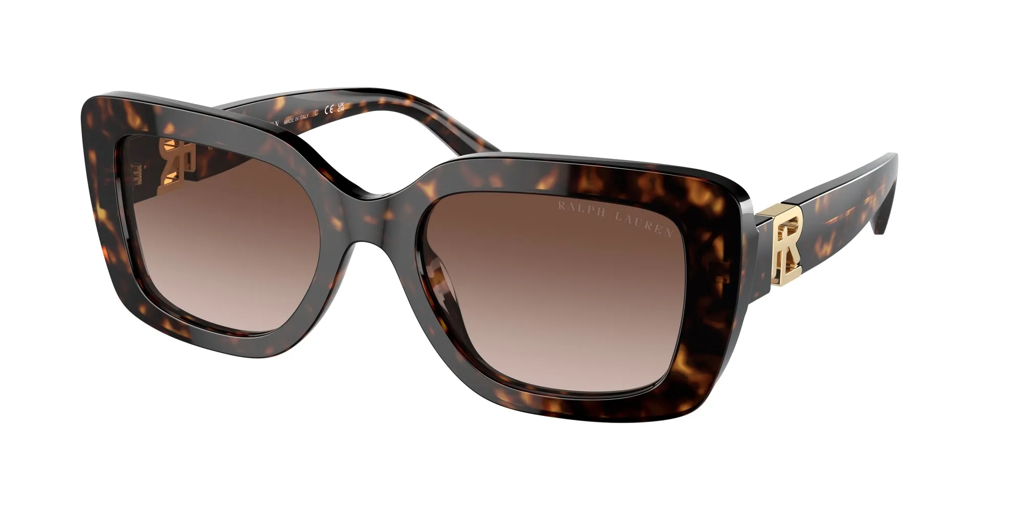 Ralph Lauren RL8217U THE NIKKI 500313 Occhiali da sole Acetato Tartaruga Marrone Squadrata Normale Sfumato - immagine 1