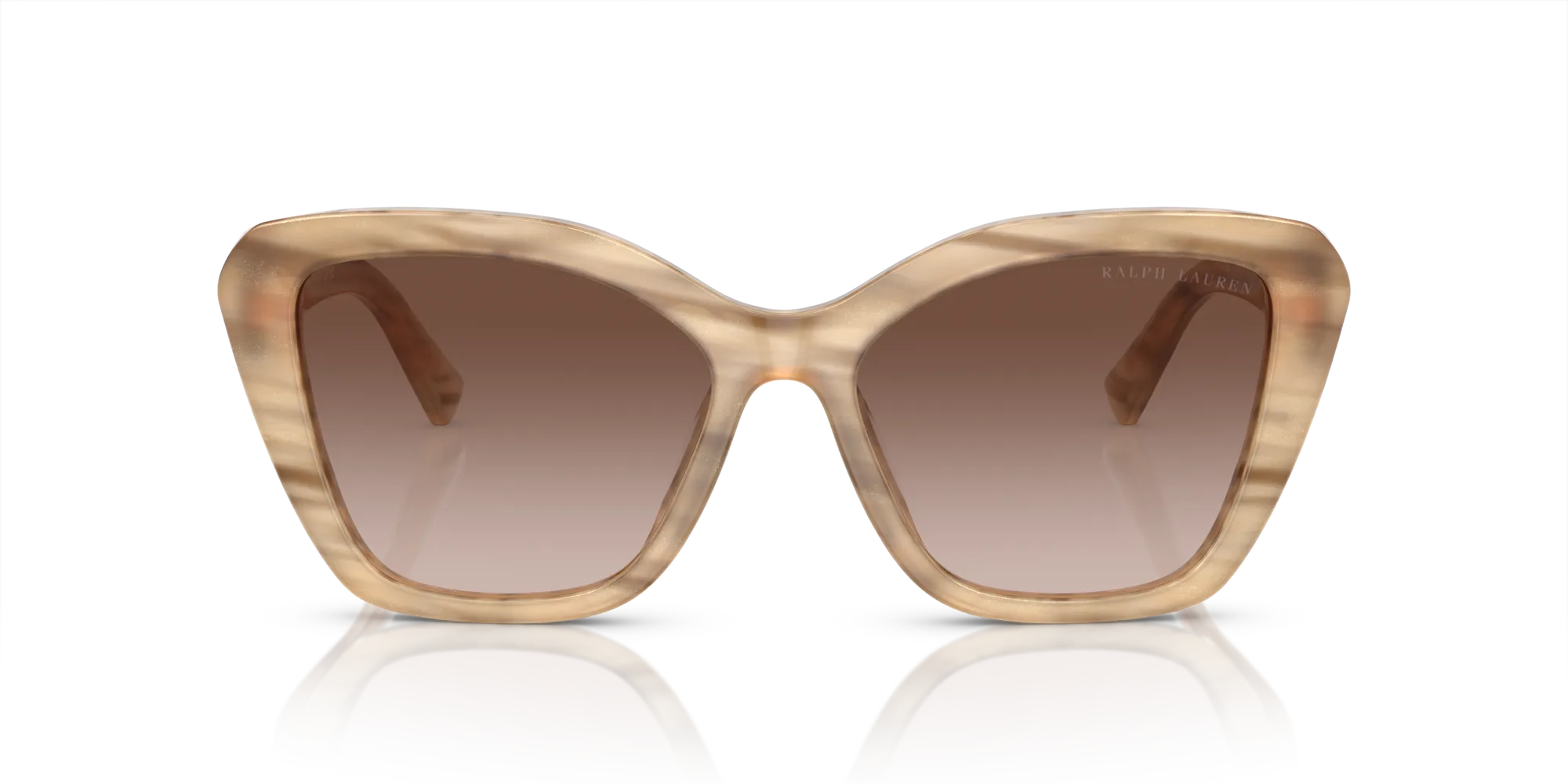 Ralph Lauren RL8216U THE ISABEL 610613 Occhiali da sole Acetato Marrone Marrone Farfalla Normale Sfumato - immagine 3