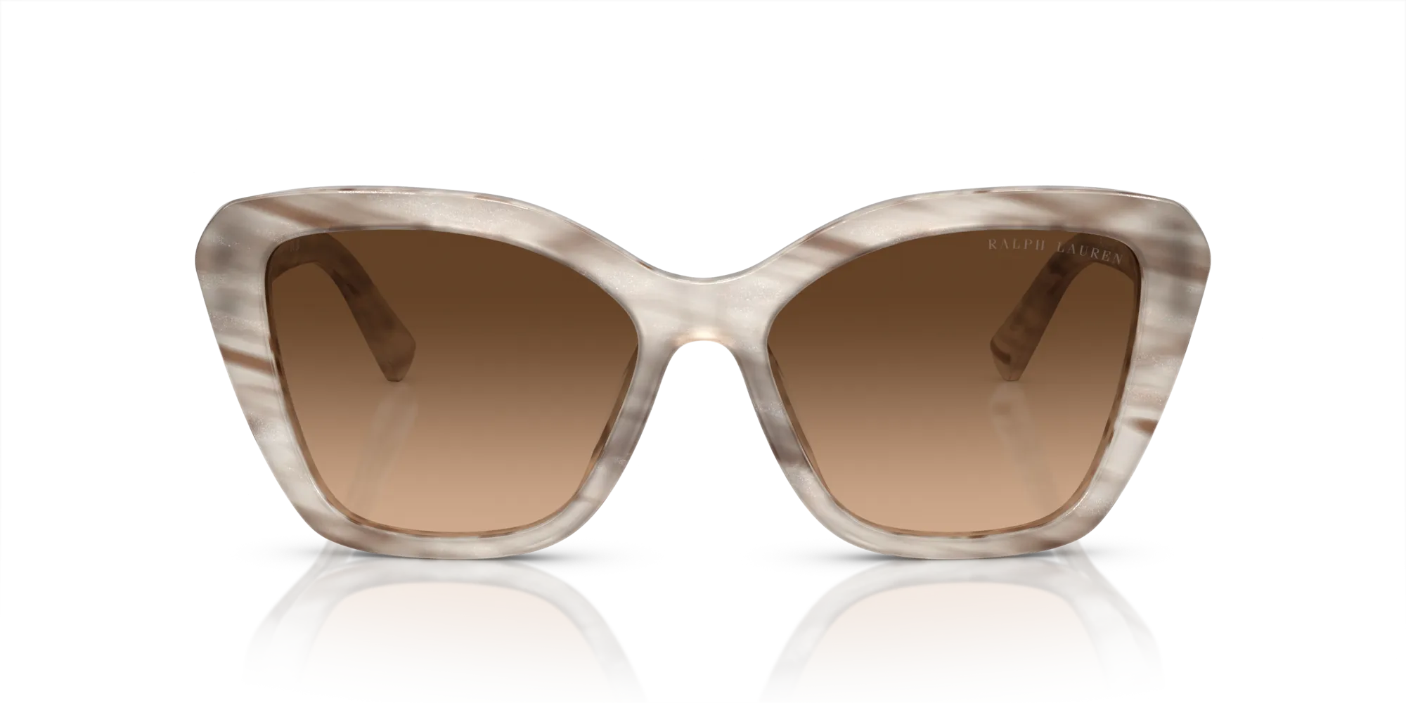 Ralph Lauren RL8216U THE ISABEL 610574 Occhiali da sole Acetato Rosa Grigio Farfalla Normale Sfumato - immagine 3