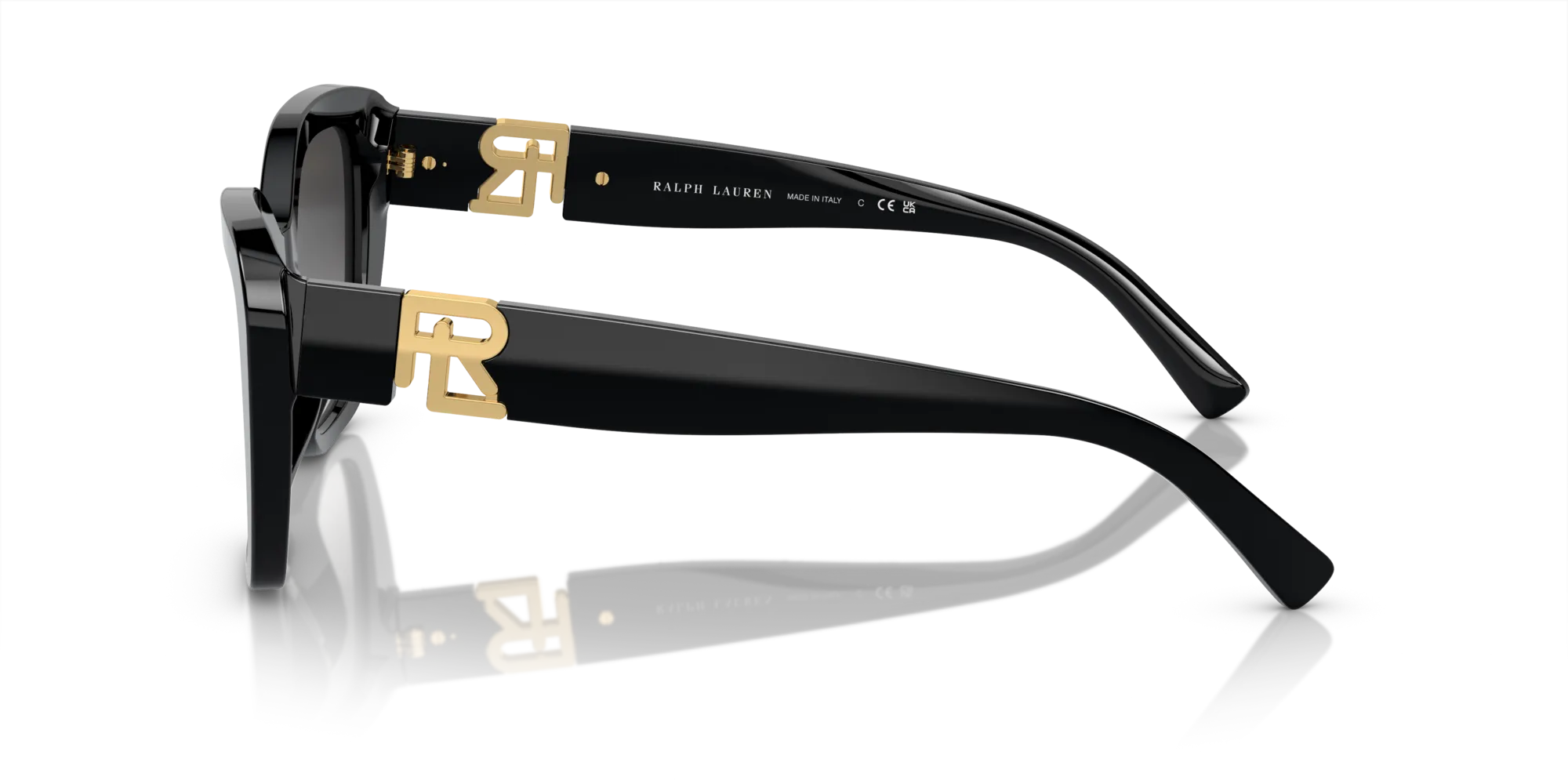 Ralph Lauren RL8216U THE ISABEL 50018G Occhiali da sole Acetato Nero Grigio Farfalla Normale - immagine 4