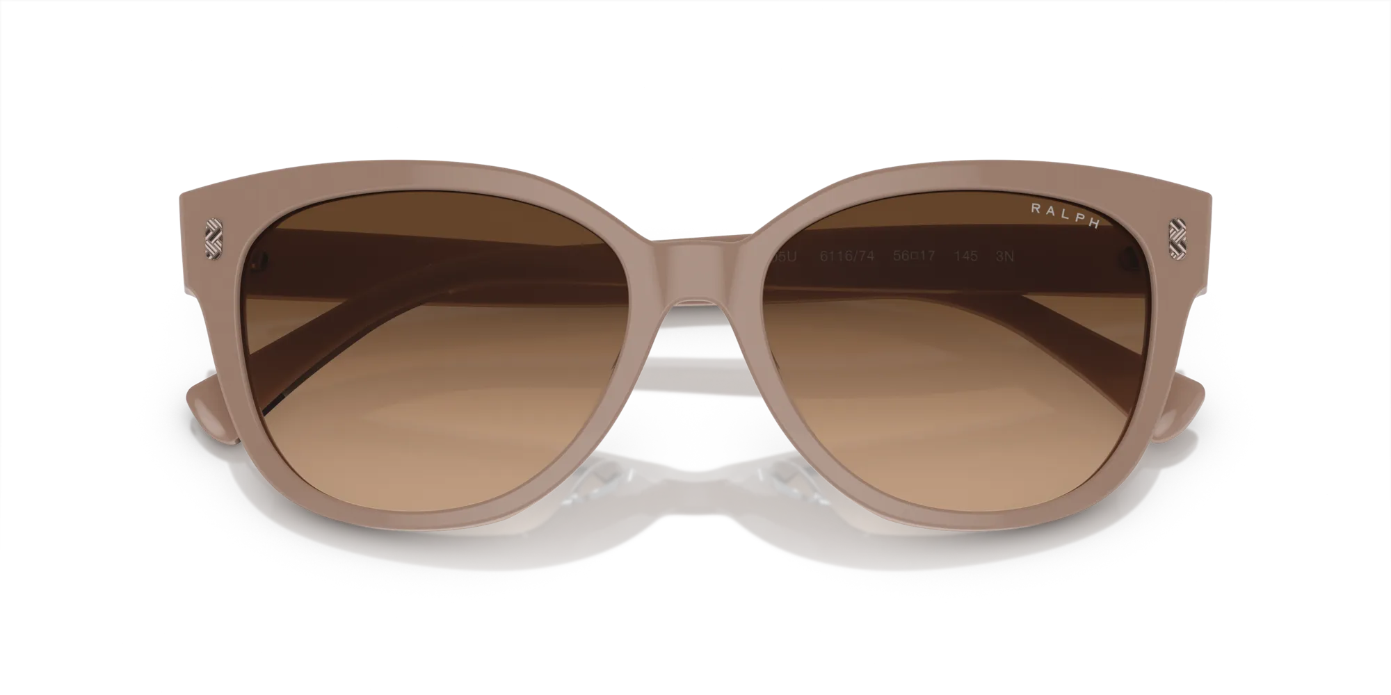 Ralph Lauren RA5305U 611674 Occhiali da sole Acetato Marrone Marrone Cat Eye Normale - immagine 2