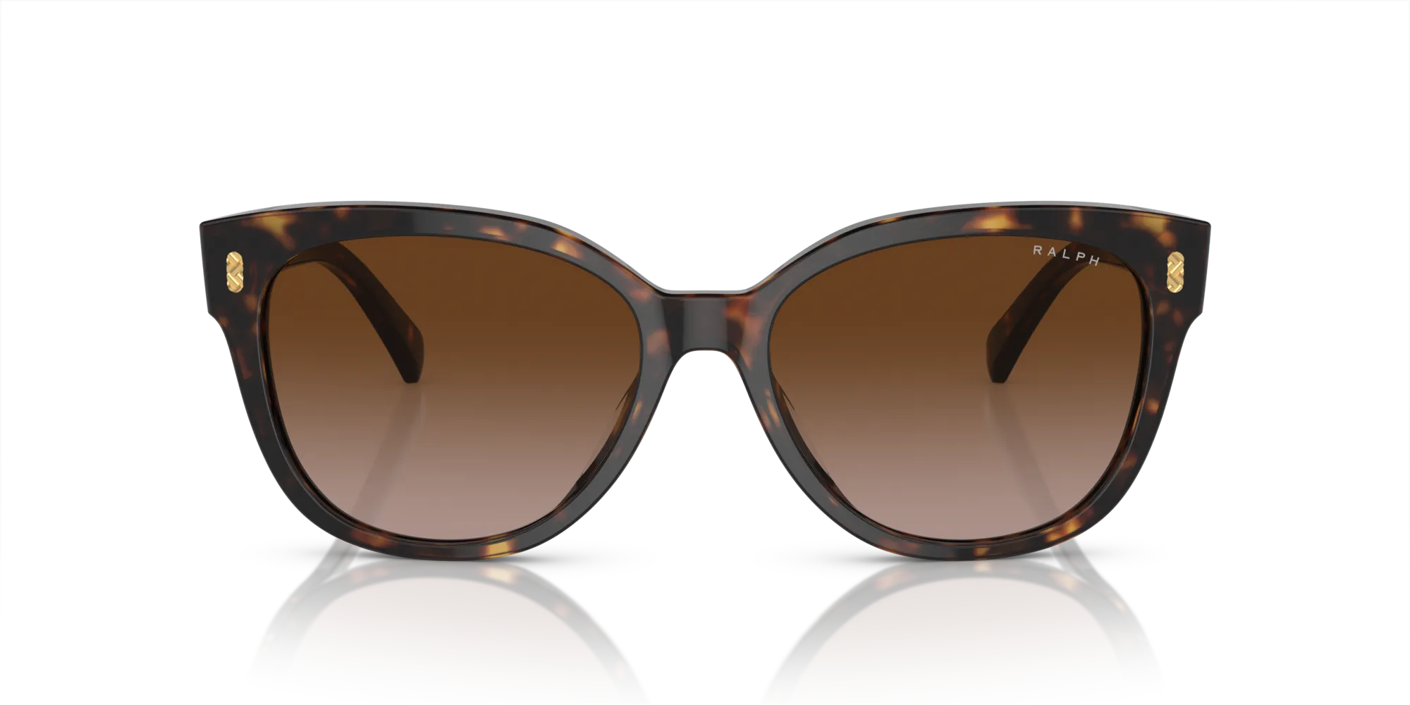 Ralph Lauren RA5305U 500313 Occhiali da sole Acetato Nero Marrone Cat Eye Normale Sfumato - immagine 3