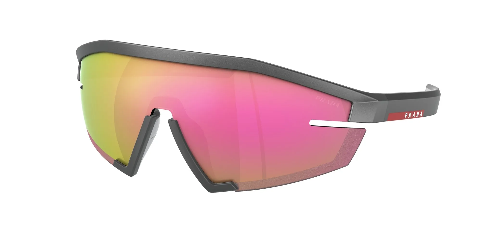 Prada Linea Rossa PS 03ZS 15P20A Occhiali da sole Iniettato Grigio Rosa Geometrica Normale Multistrato - immagine 1